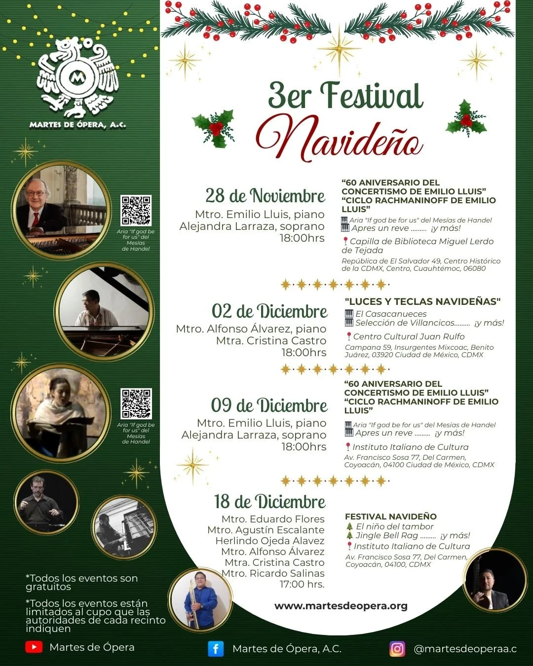 "60 ANIVERSARIO DEL CONCERTISMO DE EMILIO LLUIS" "CICLO RACHMANINOFF DE EMILIO LLUIS"