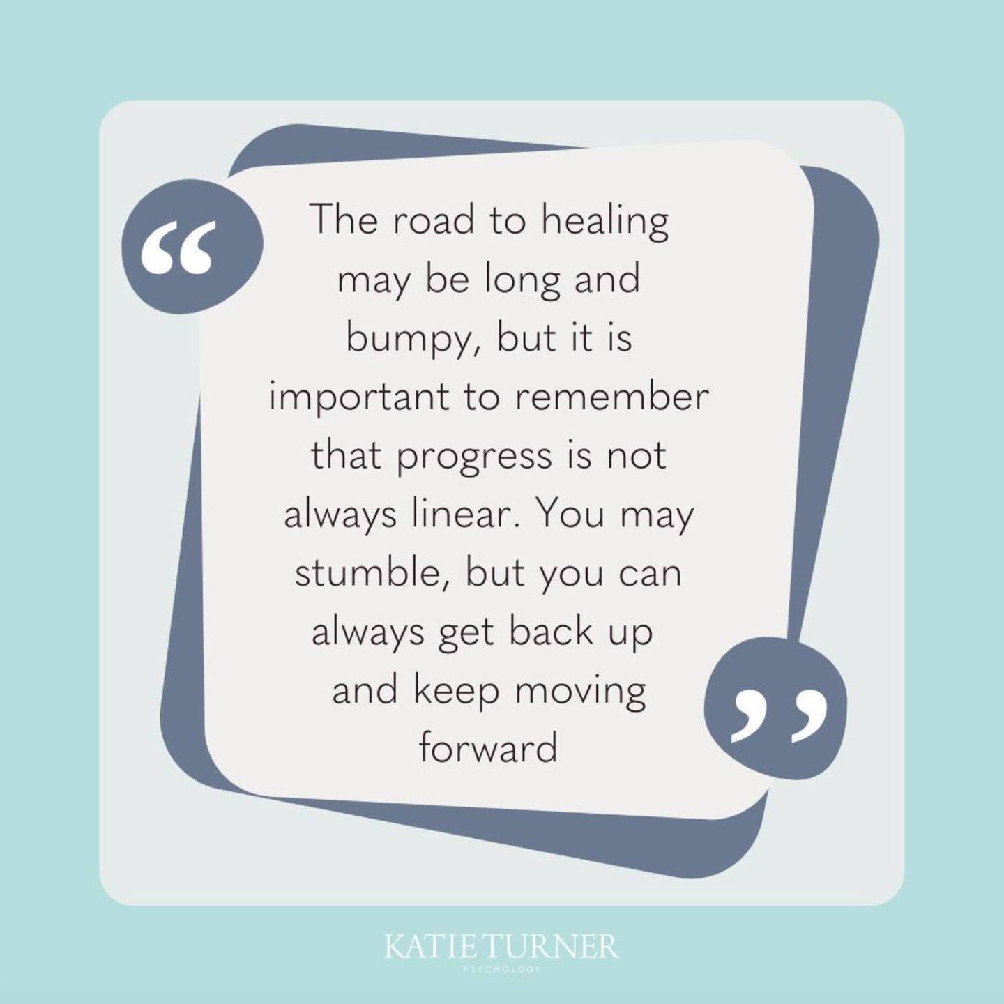 This a quick reminder that healing is not a linear process. We often get frustrated if we feel we're backsliding or have taken a few steps back and gotten off track. ⁣
⁣
We often want to assume that healing is like a stair, one step to the next, alwa