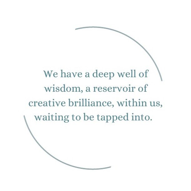 Reconnecting to our full sensory being, paying attention to the information we receive from within . . . we establish our ability to lean into our body's messages as we draw from our well of wisdom . . . igniting our creative flow! We are brilliant b