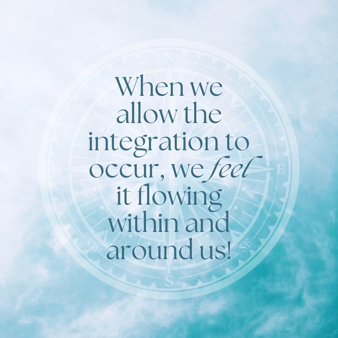 A process of restoring balance and harmony! 

Integrating can (and most likely will) mean many things as we feel into and experience the diversity of what we are integrating with, into, alongside &hellip; 

It&rsquo;s a connection to all, a oneness, 