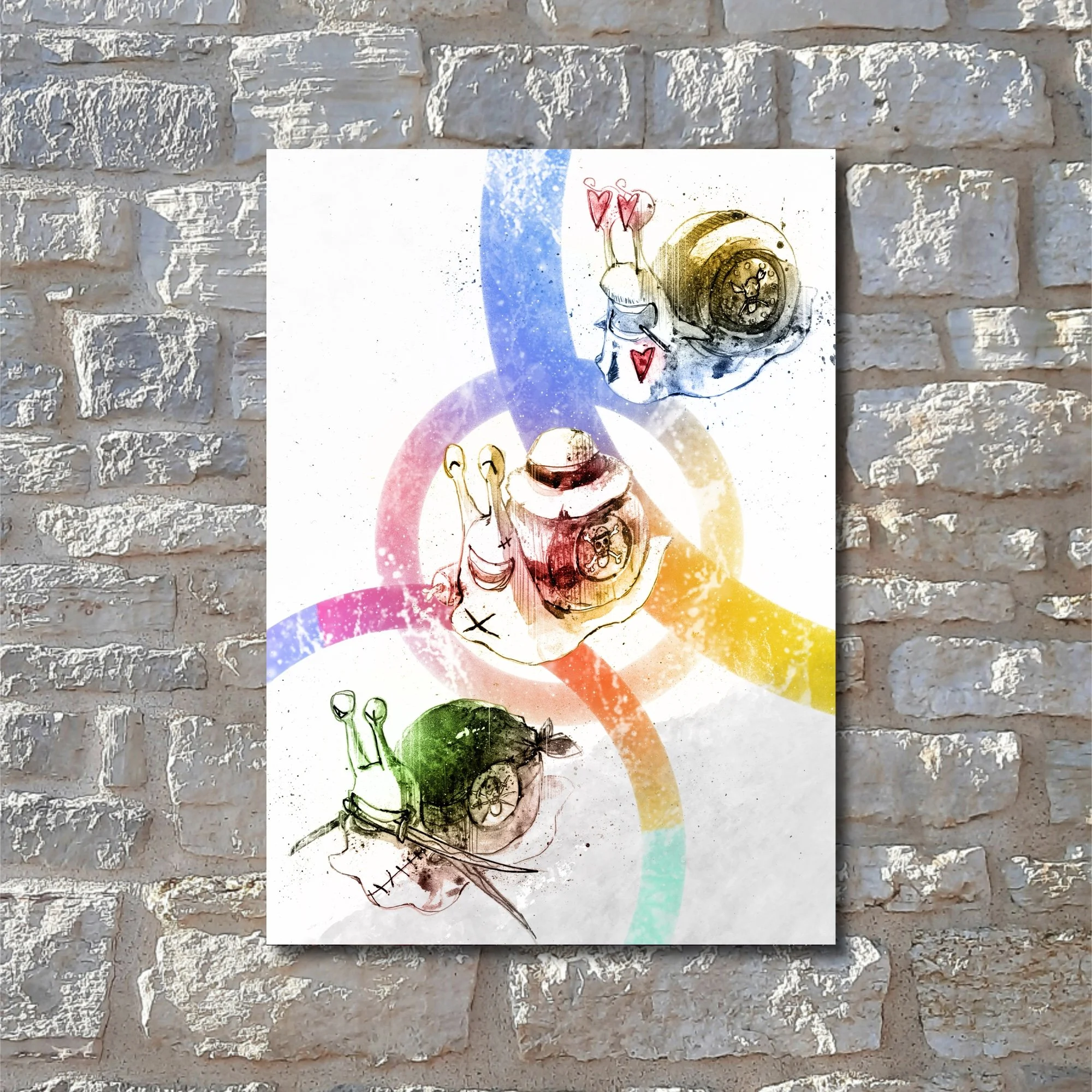 Den Den Mushi - Small Postcard Print