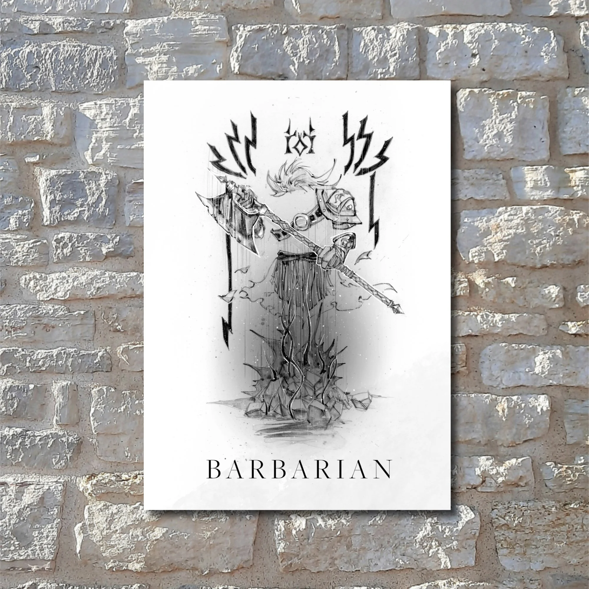 D&D Classes - Small Postcard Prints