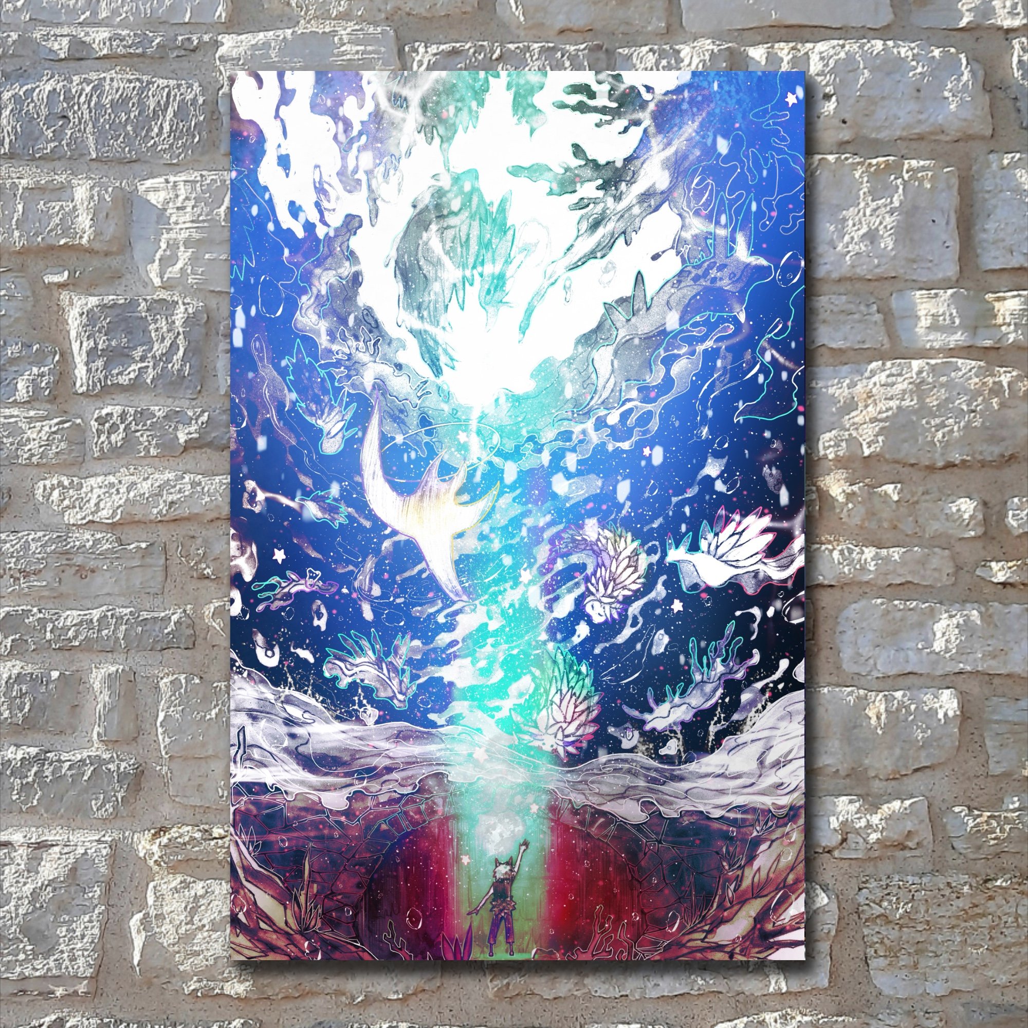 Nudibranche Cave - Large Poster Print
