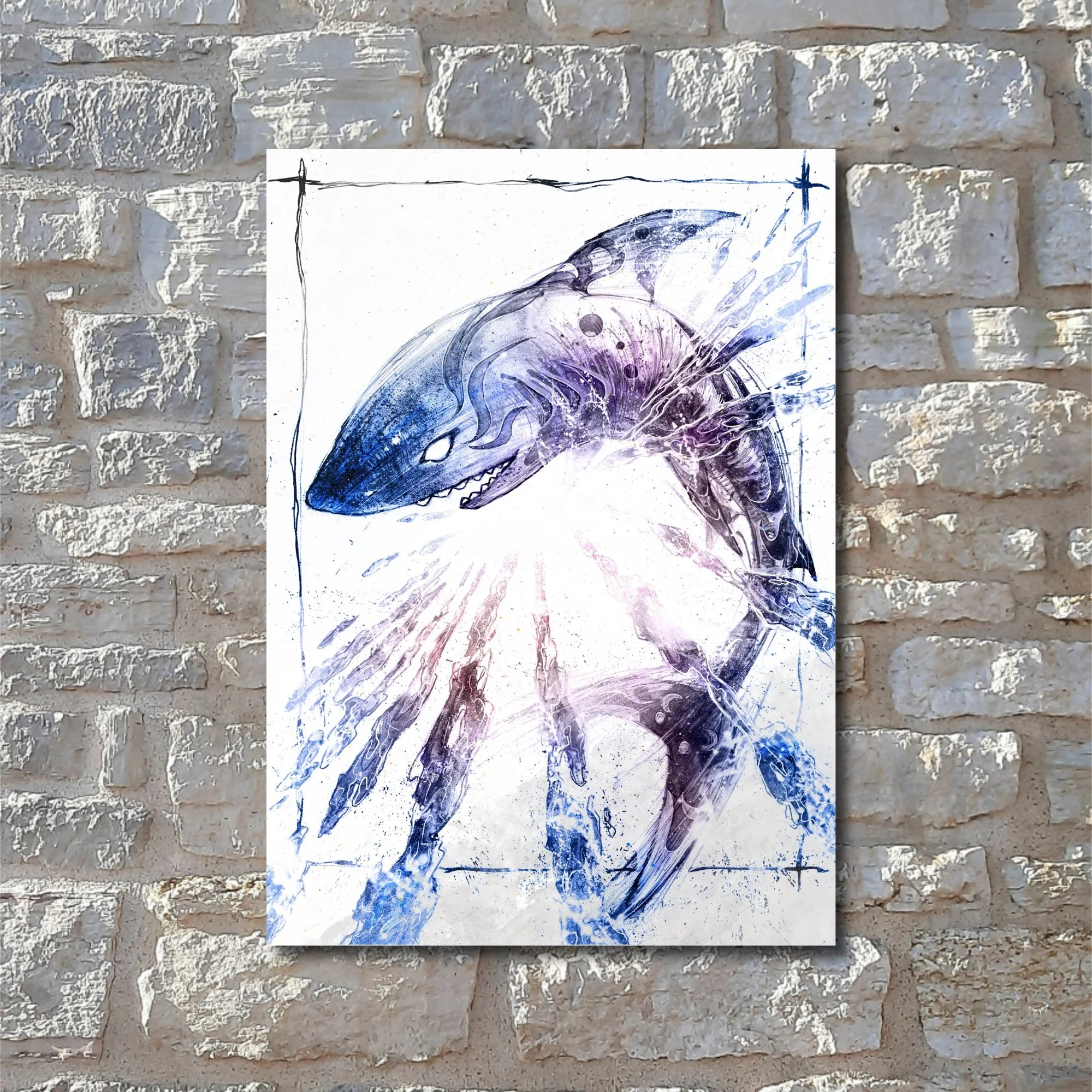 Shark - Small Postcard Print