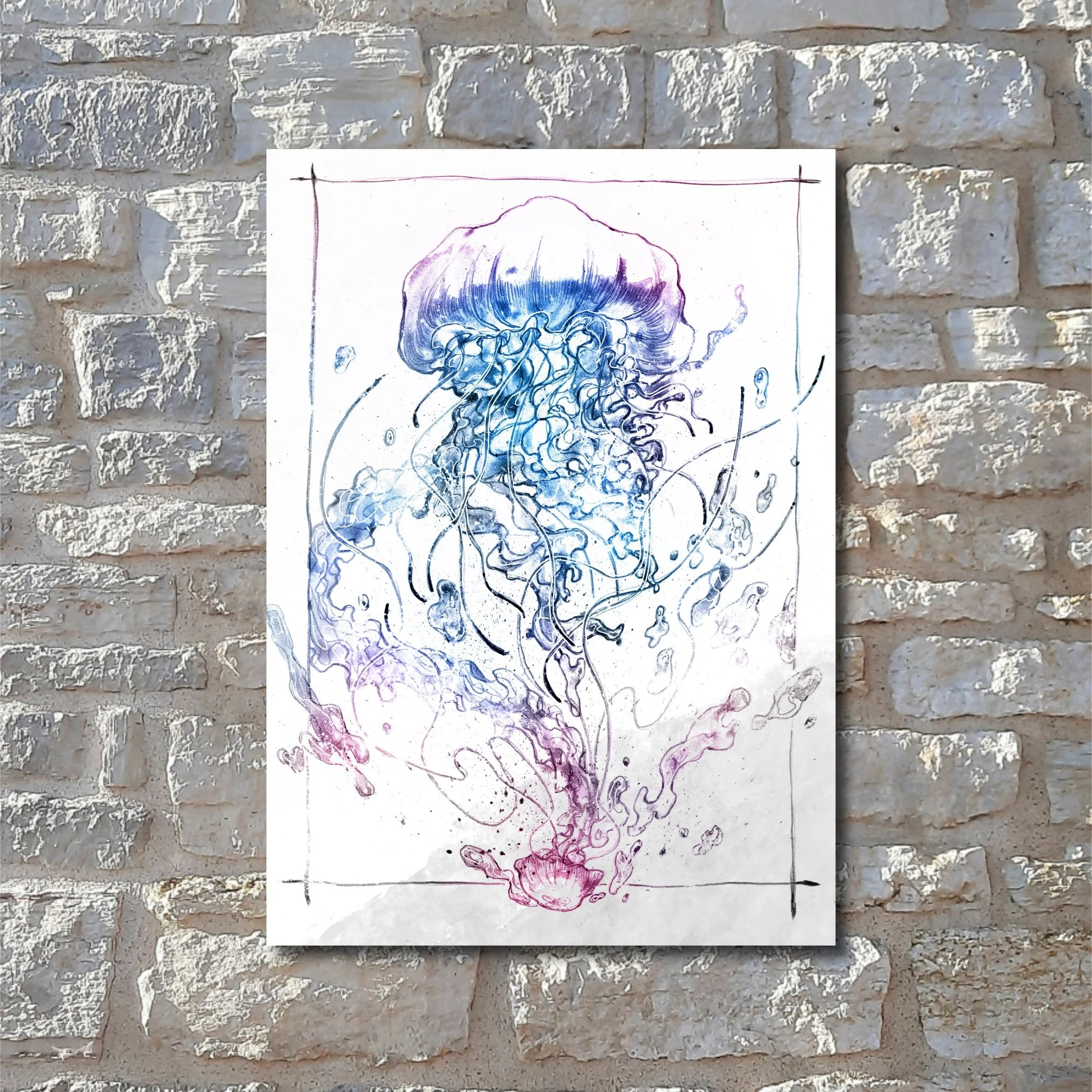 Jellyfish - Small Postcard Print