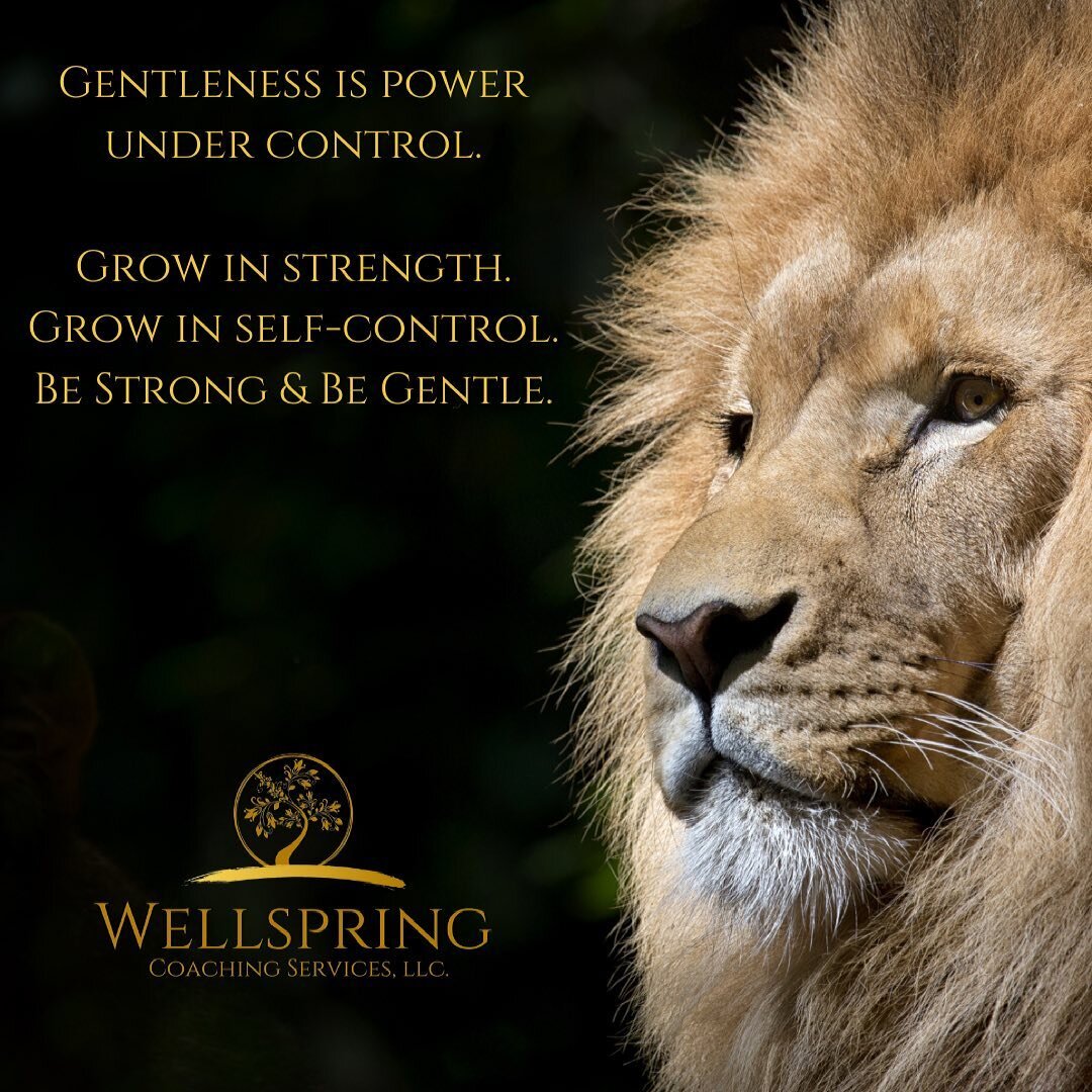 A gentle lion is still a lion.

&ldquo;Our goal is your empowerment through increased awareness, confidence and clarity.&rdquo;
Visit: wellspringcoachingservices.com

#personalgrowth #lifecoach #awareness #confidence #clarity #wellspring #goals #form