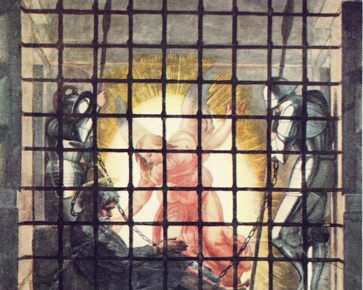 Peter Sleeping between Two Soldiers - Acts 12:6