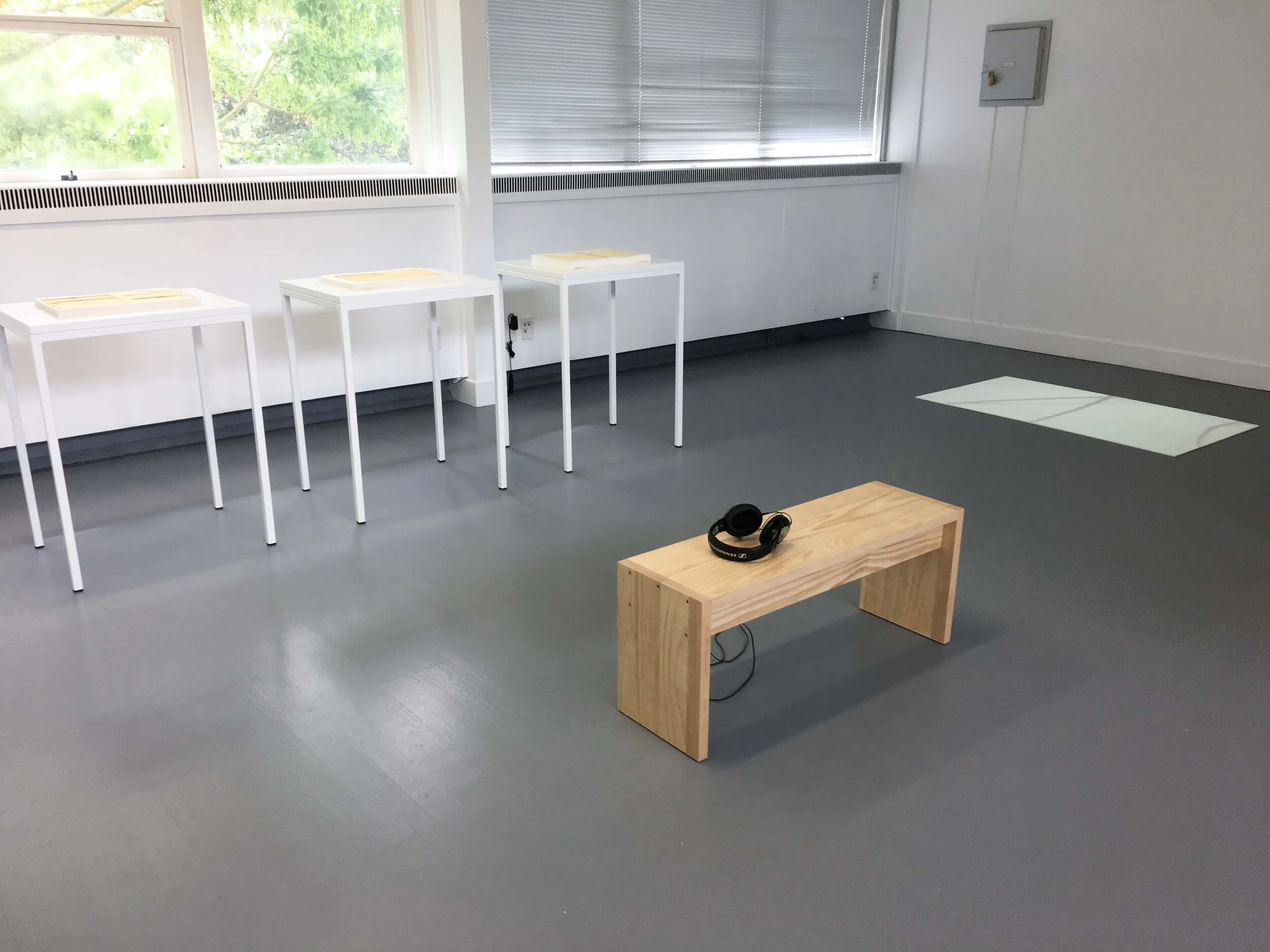 A search for what we cannot yet see but that we feel is possible  (installation view).