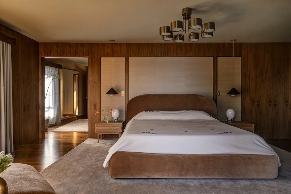 Walnut and grasscloth wall covering.jpg