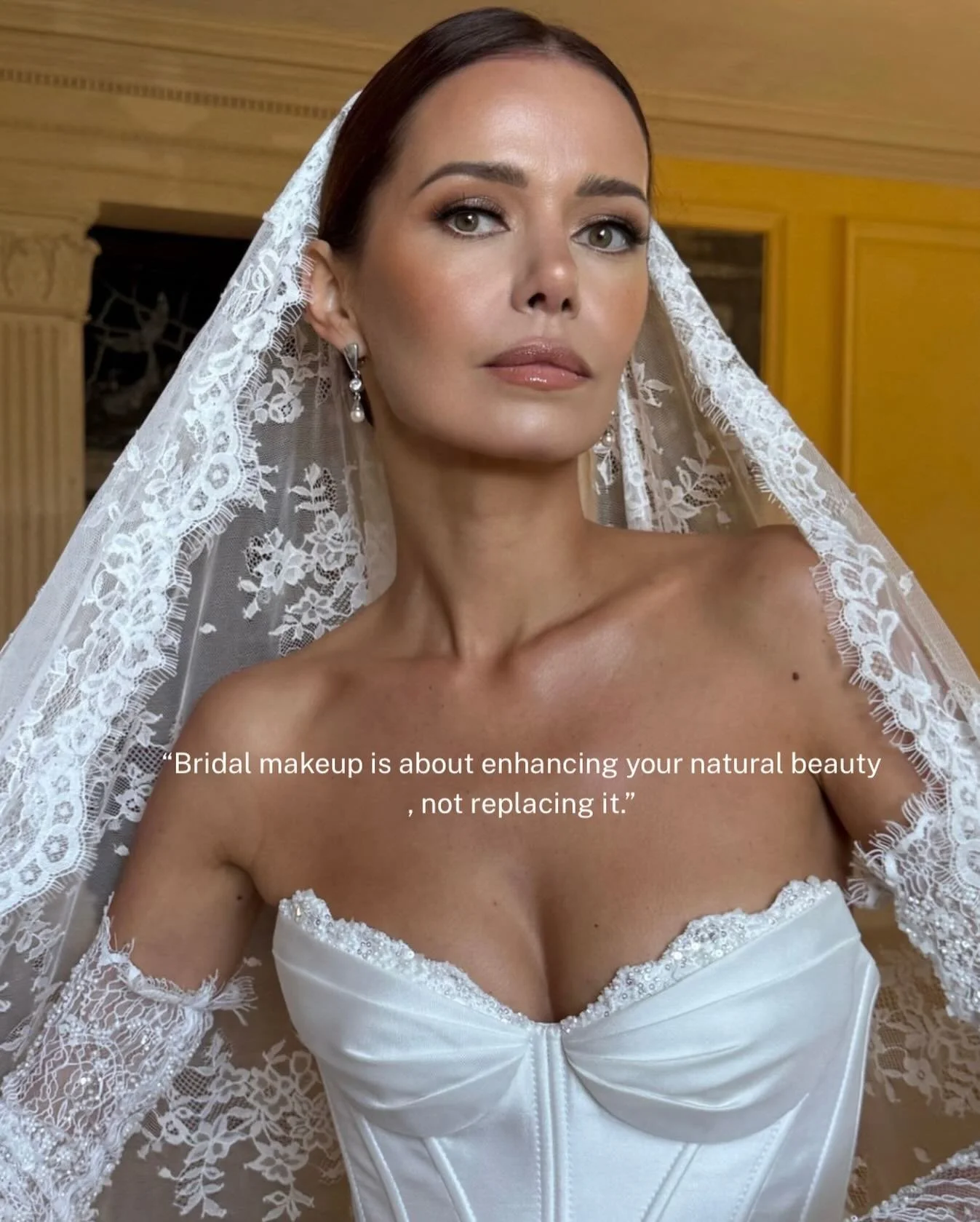 &ldquo; Bridal makeup is about enhancing your natural beauty, not replacing it &ldquo;

Hair by @carinahedderman_hairdesign 
Dress &amp; veil @highsocietybridallounge 
Shoot organiser @sarahlouiseweddingplanner. 
Model @modelcouple_worldwide 

Key pr