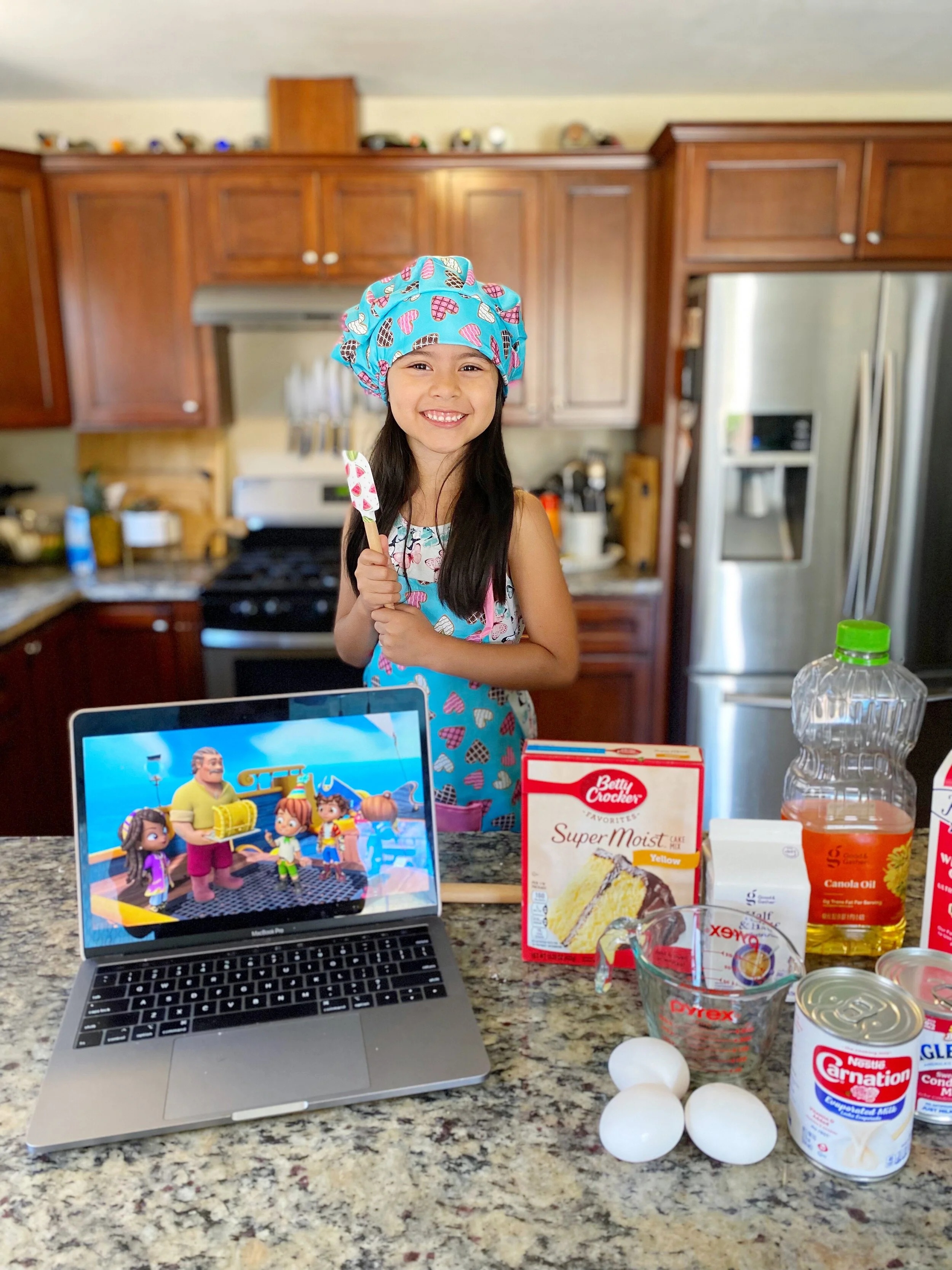 Baking with Santiago of the Seas