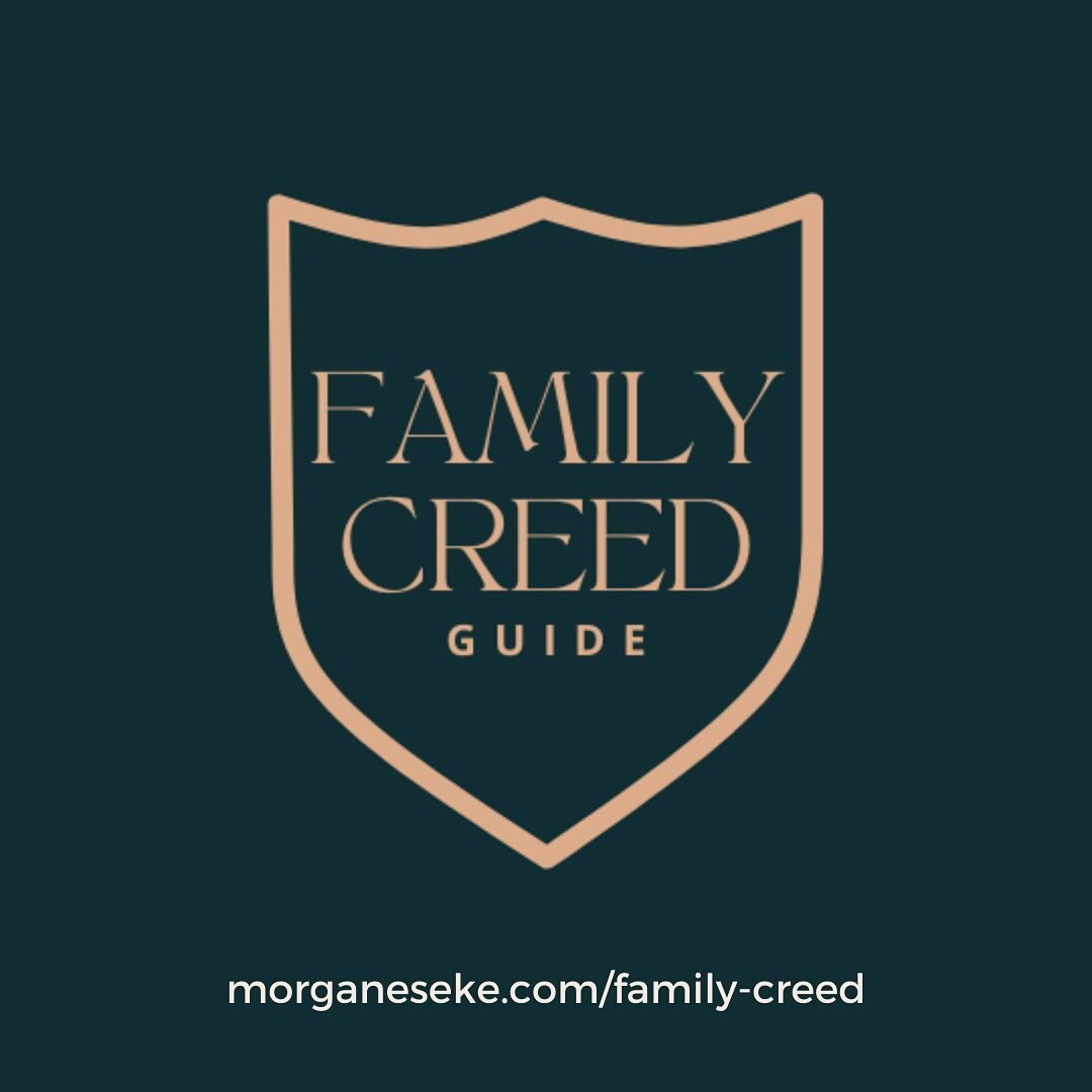 Friends, I&rsquo;m so excited to share about a project I&rsquo;ve been working on for the past year (or more!) And, it finally launches THIS SATURDAY!! 

The Family Creed Guide is a 6-week email workshop that will walk your family through a step-by-s