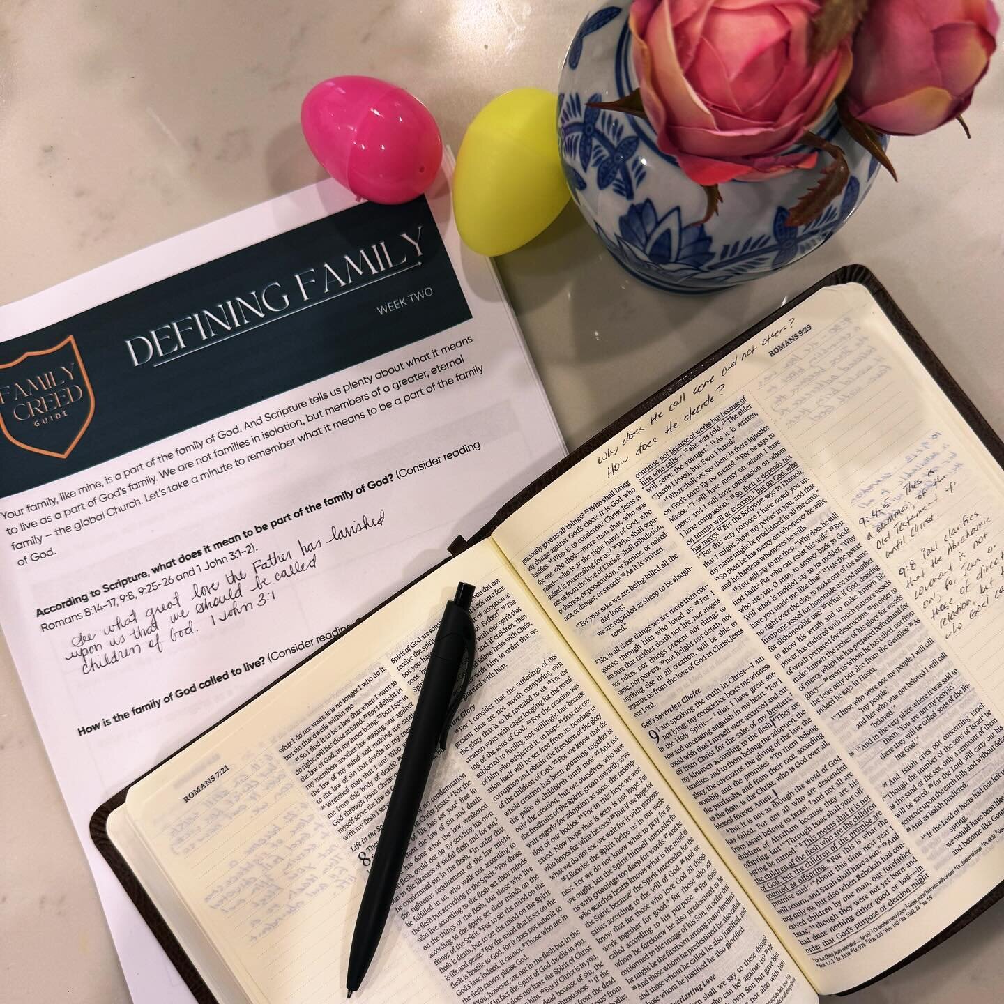 This week many of you are getting Week 2 in the Family Creed Guide. Candidly, I was a little concerned about the fact that by launching when I did, we would overlap with Easter... ✝️
&nbsp;
I didn&rsquo;t want to distract from Holy Week. But the more