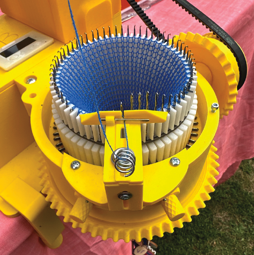 A Year of Interaction Around Town: Gathering Traces with an Interactive Knitting Machine and Community Stitch Markers