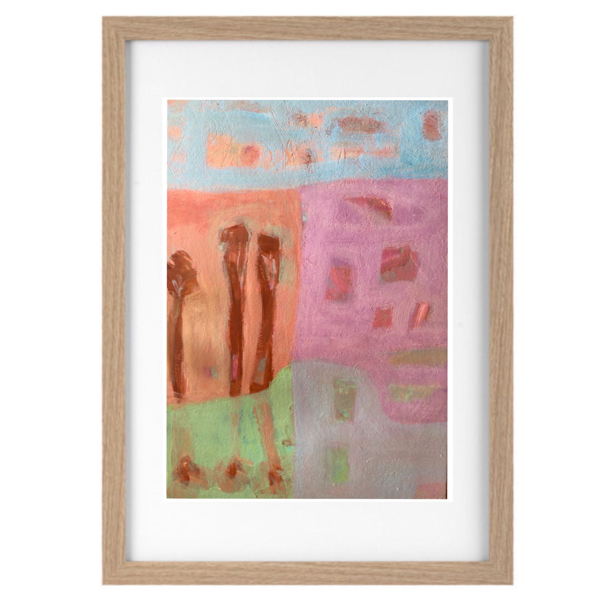 One Fine Day, acrylic on paper.