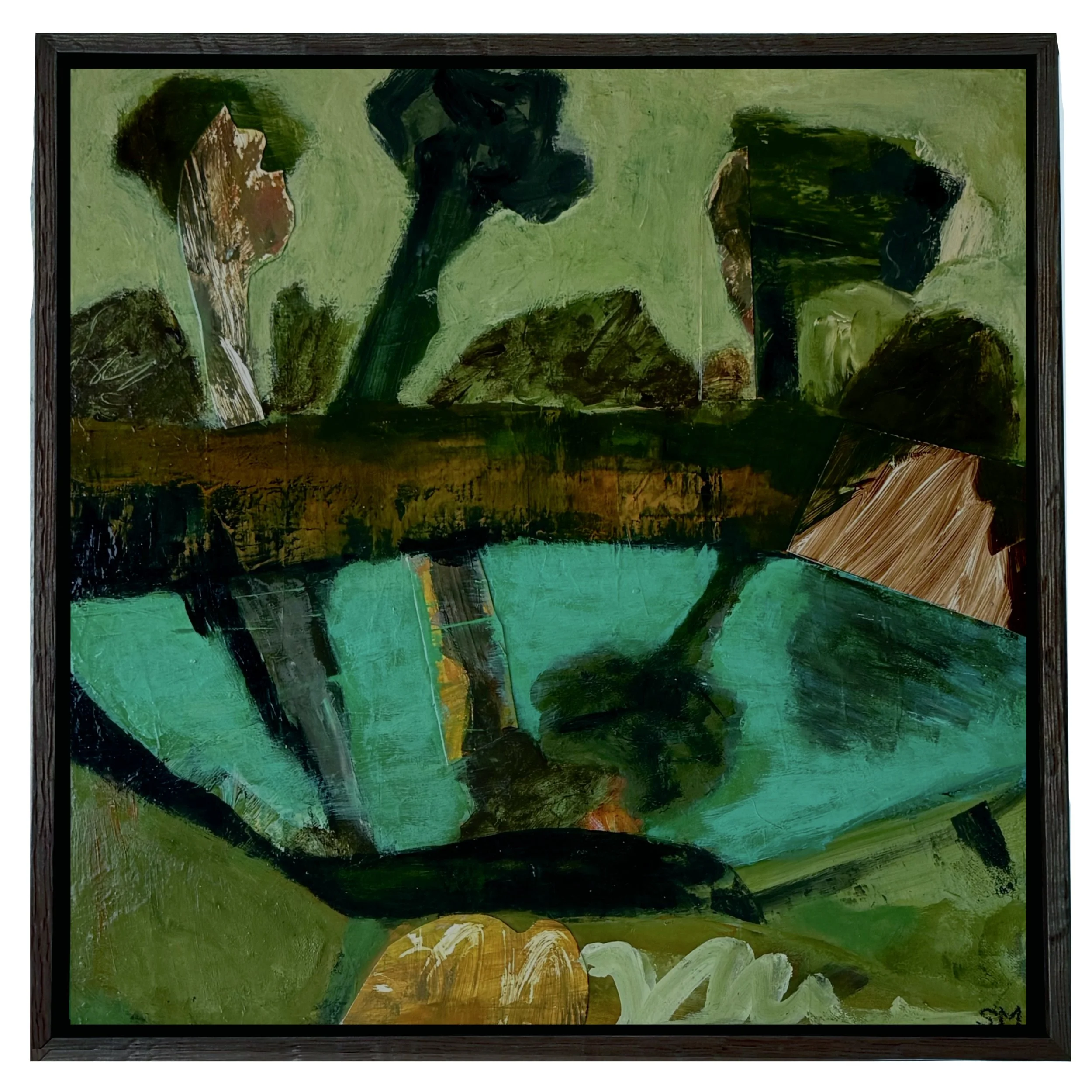 In Good Comany (Finalist 2026 Maldon Landscape Prize) 42cm x 42cm 
