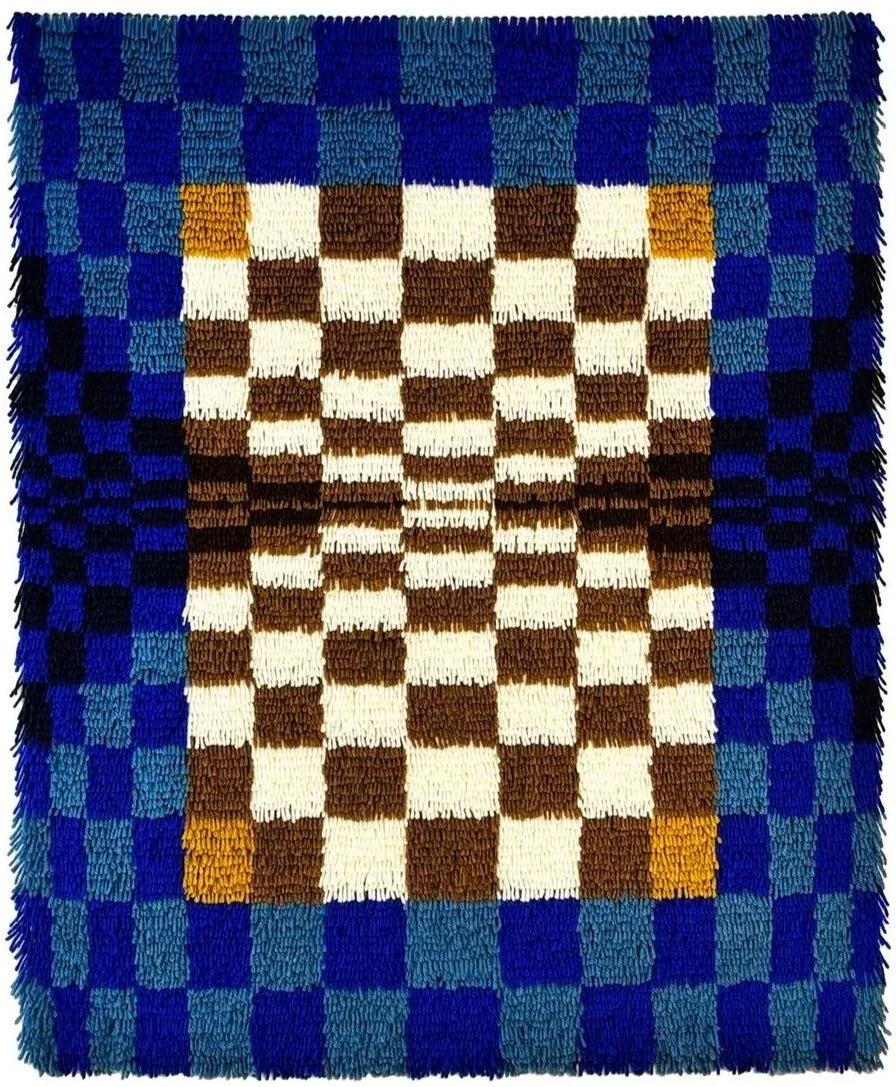  Rabbit Hole, 2026, 93 x 74 cm, wool, hand-knotted rya