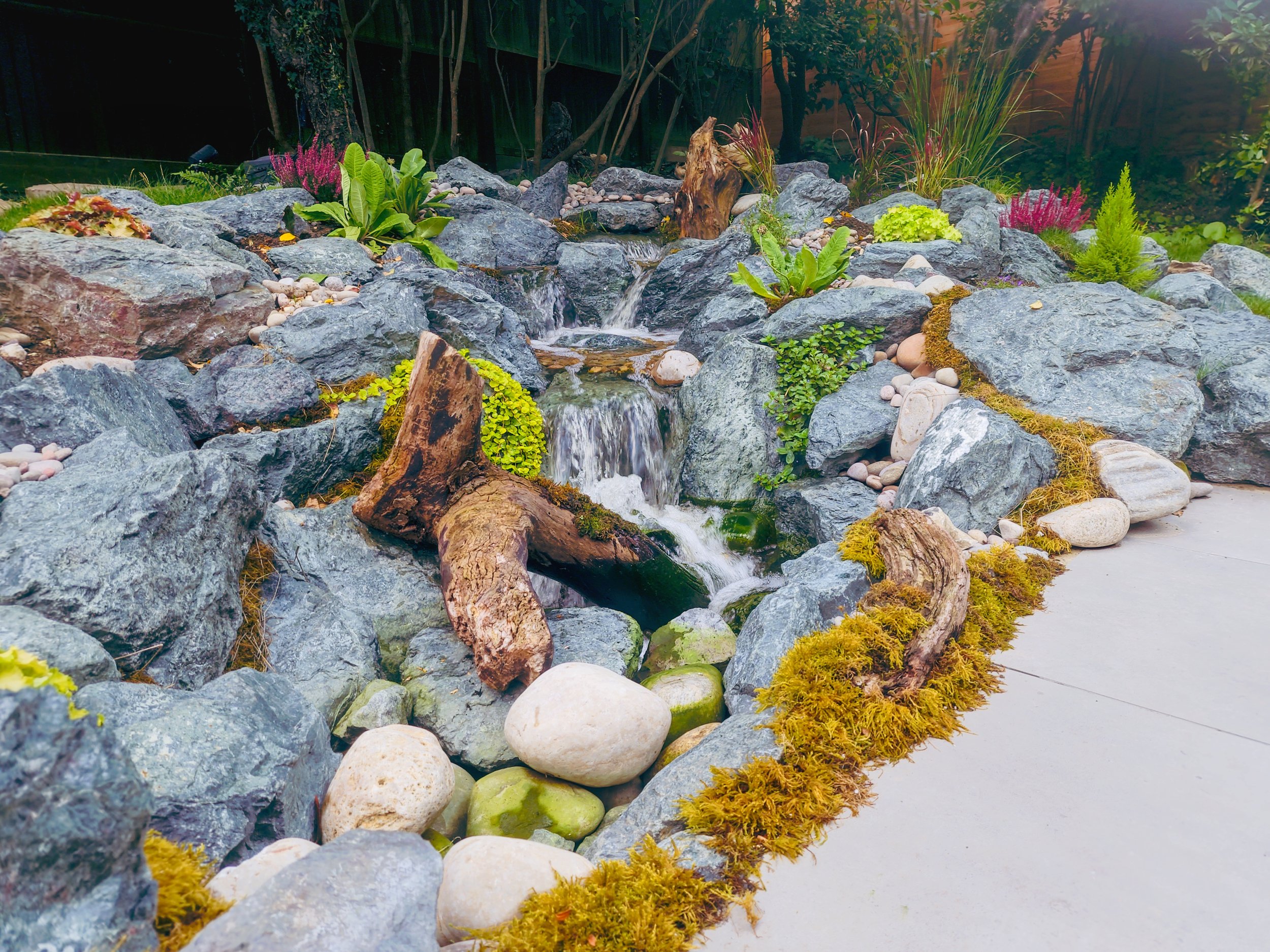 4m Pondless Waterfall - Blue Granite