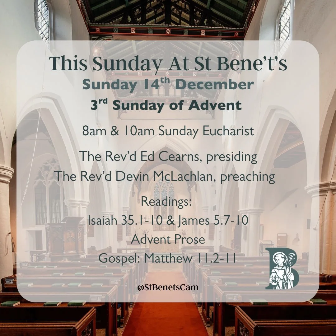 This Sunday at St Bene&rsquo;t&rsquo;s 💙

#Church #Cambridge