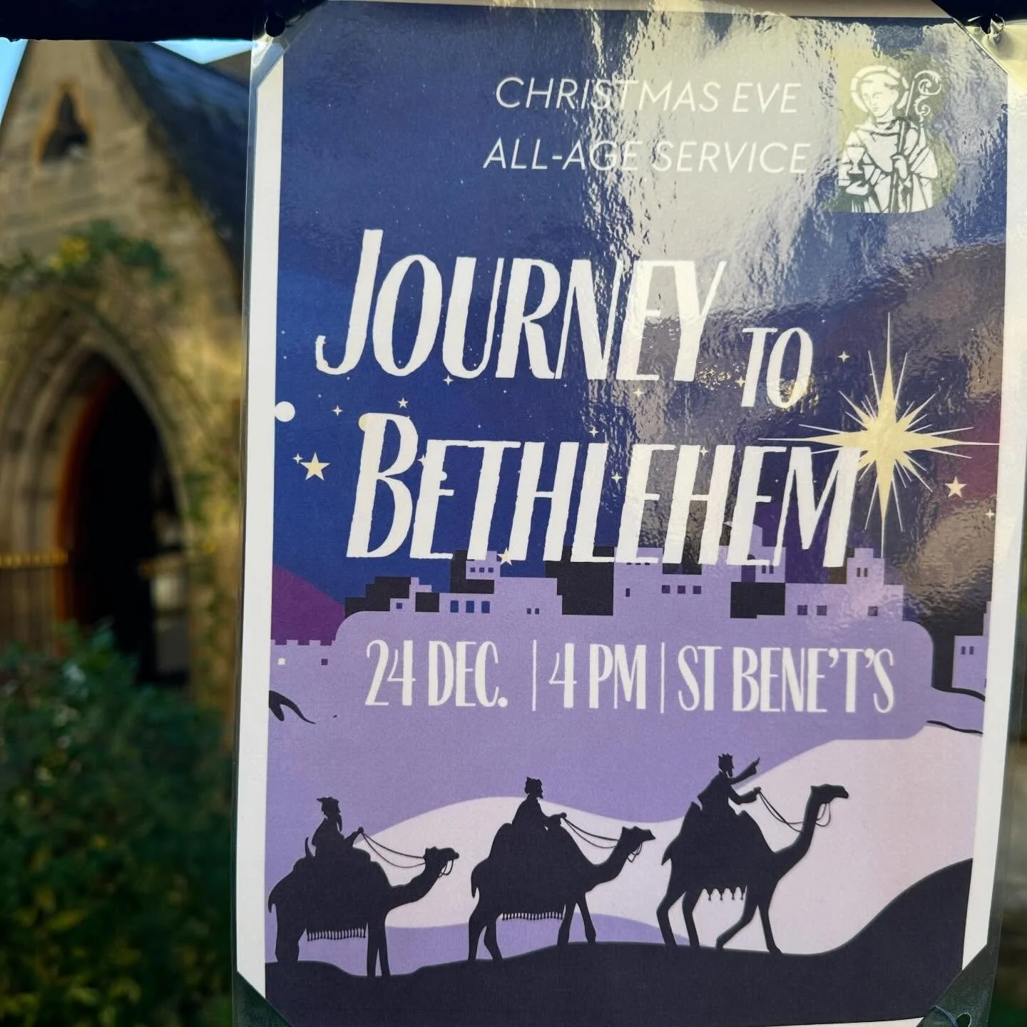 Really looking forward to our 4pm All-Age &ldquo;Journey to Bethlehem&rdquo; crib service on Christmas Eve! 
Loosely based on Godly Play, we&rsquo;ll journey across the church together telling stories and singing songs as we remember that first Chris