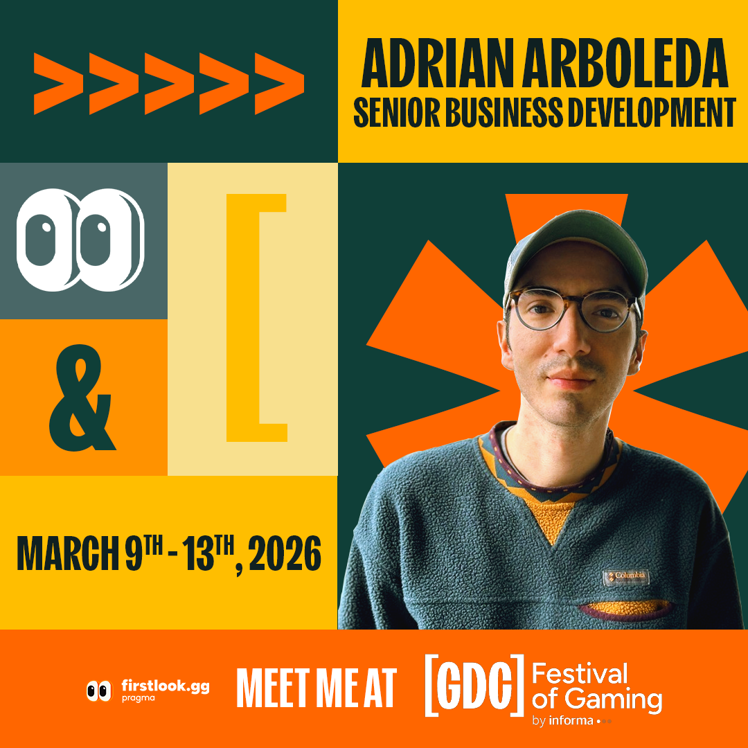 2026_FirstLook_GDC_MeetMe_Adrian_FirstLookBranding_1080x1080.png