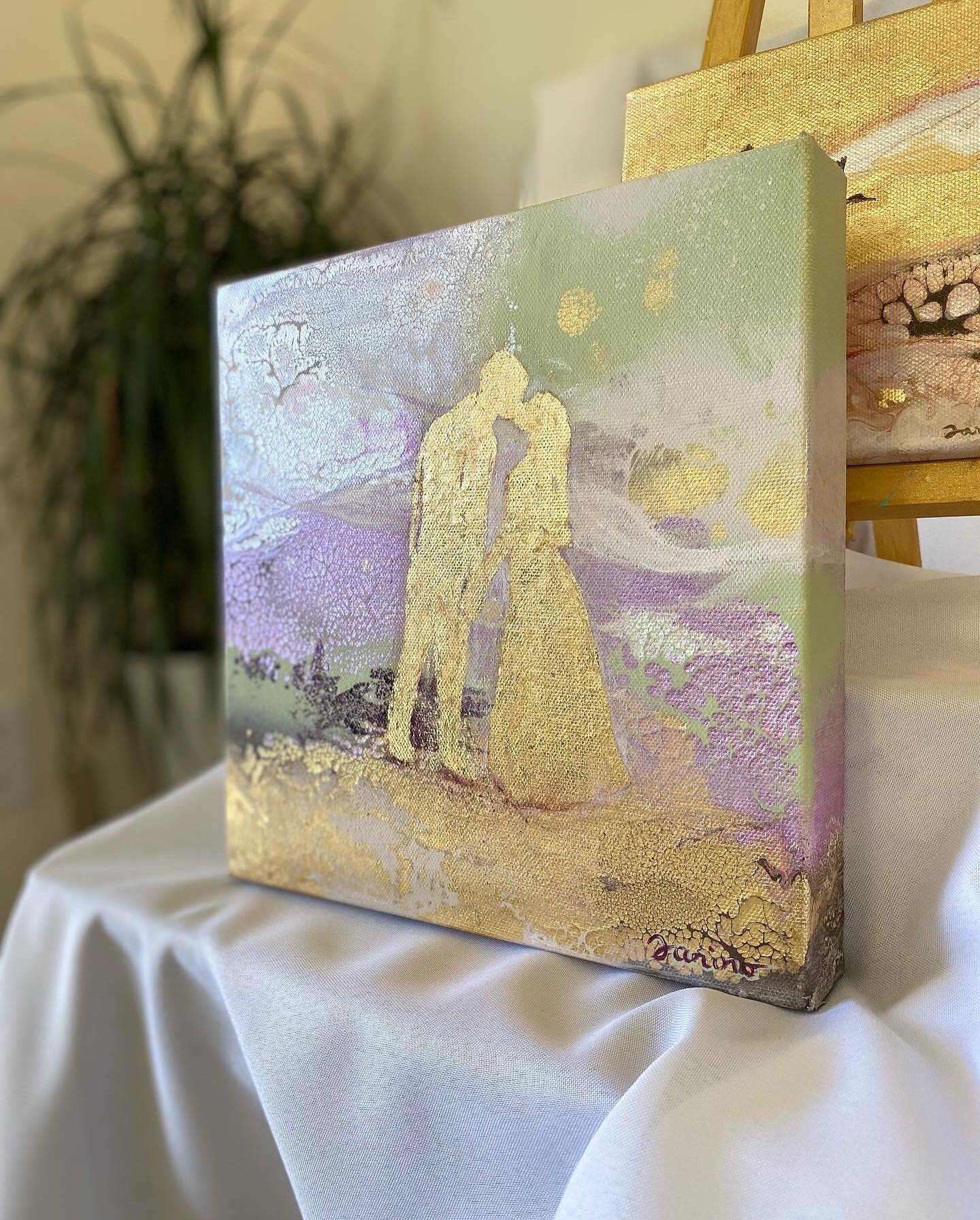 ✨Only a few left from my Love Story Collection! 

Link in bio. 👉🏼

✨Order now to get yours before Valentine&rsquo;s Day. 

#valentines #gifts #lovestory #abstract #fluidart #goldleaf #orlandoart