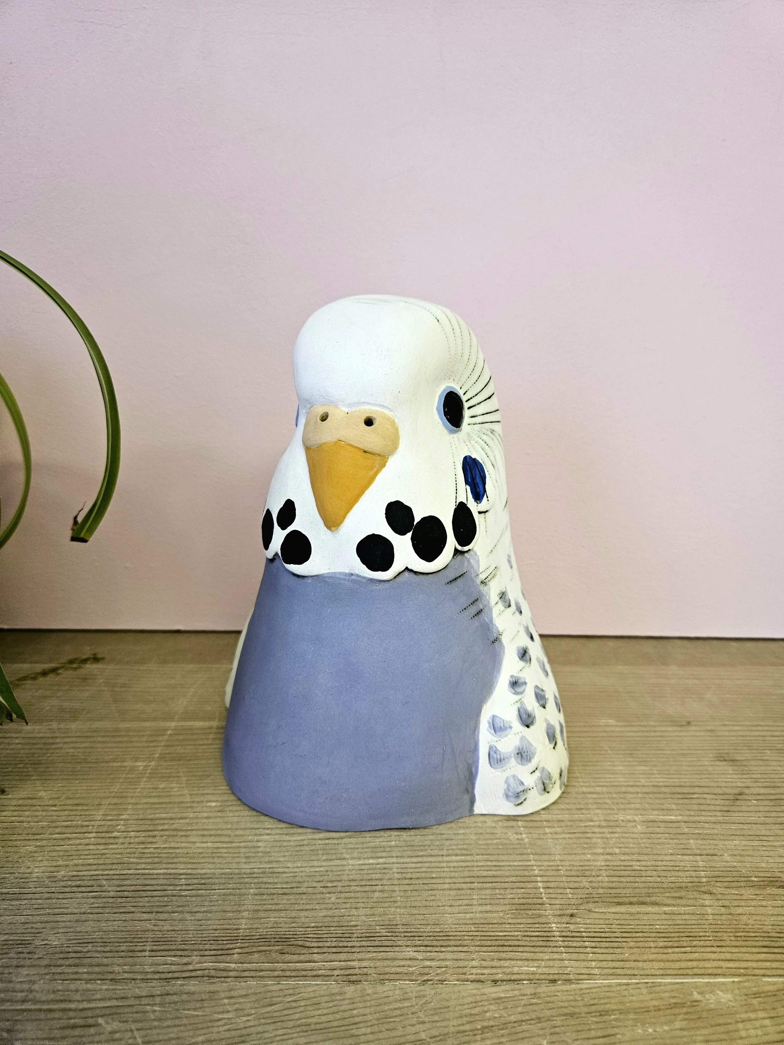 Betty ceramic budgie bust