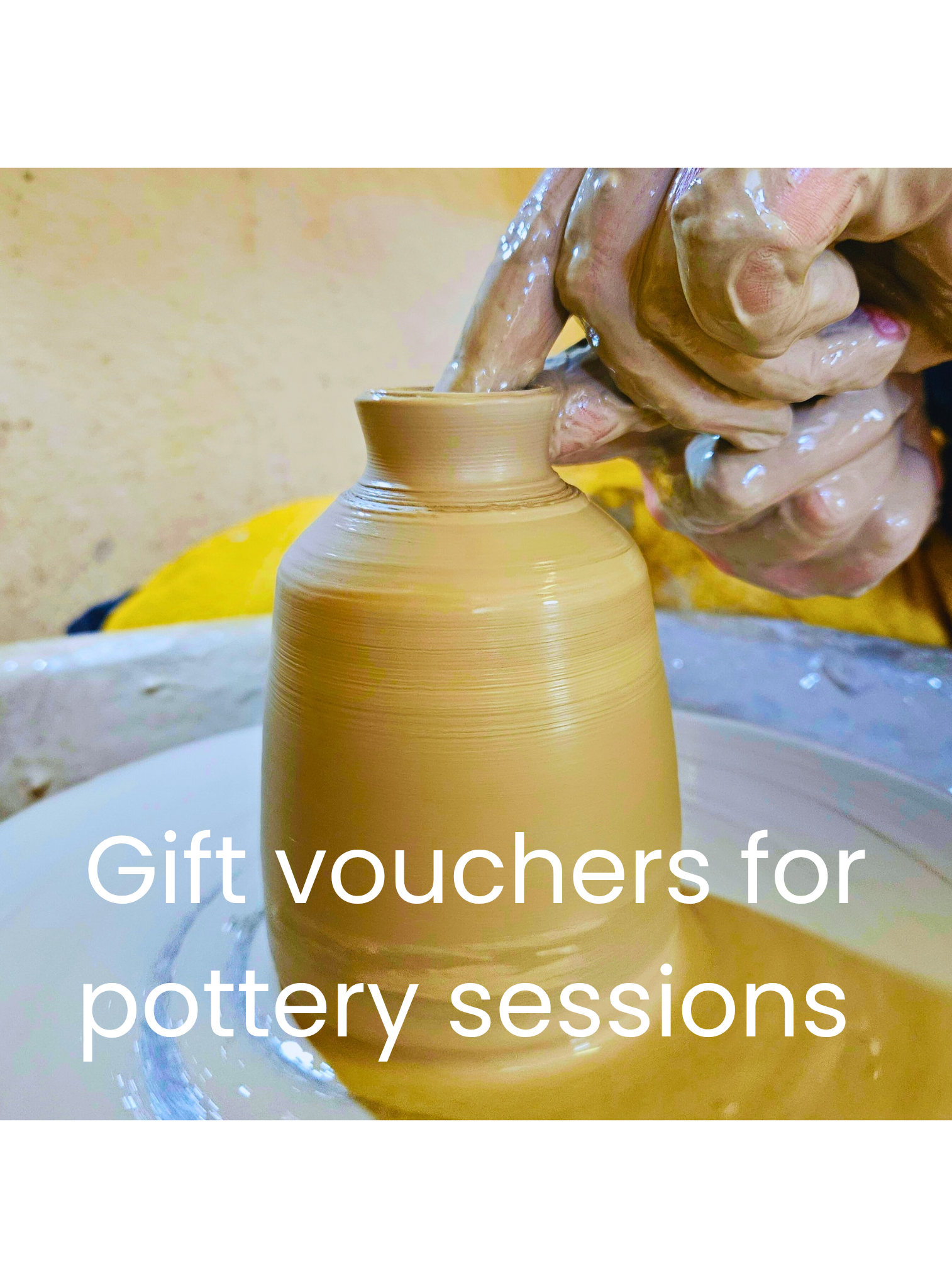 Pottery class gift vouchers