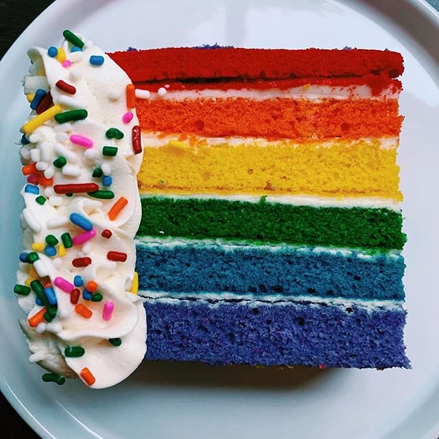 Even though we couldn&rsquo;t be at the #prideparade today, we can still celebrate! Happy Pride everyone! 🏳️&zwj;🌈🍰 #loveislove &bull;
&bull;
&bull;
&bull;
&bull;
#bostonpride #bostonfoodie #bostonfoodies #tigermamaboston #tigermama #pridecake #ra