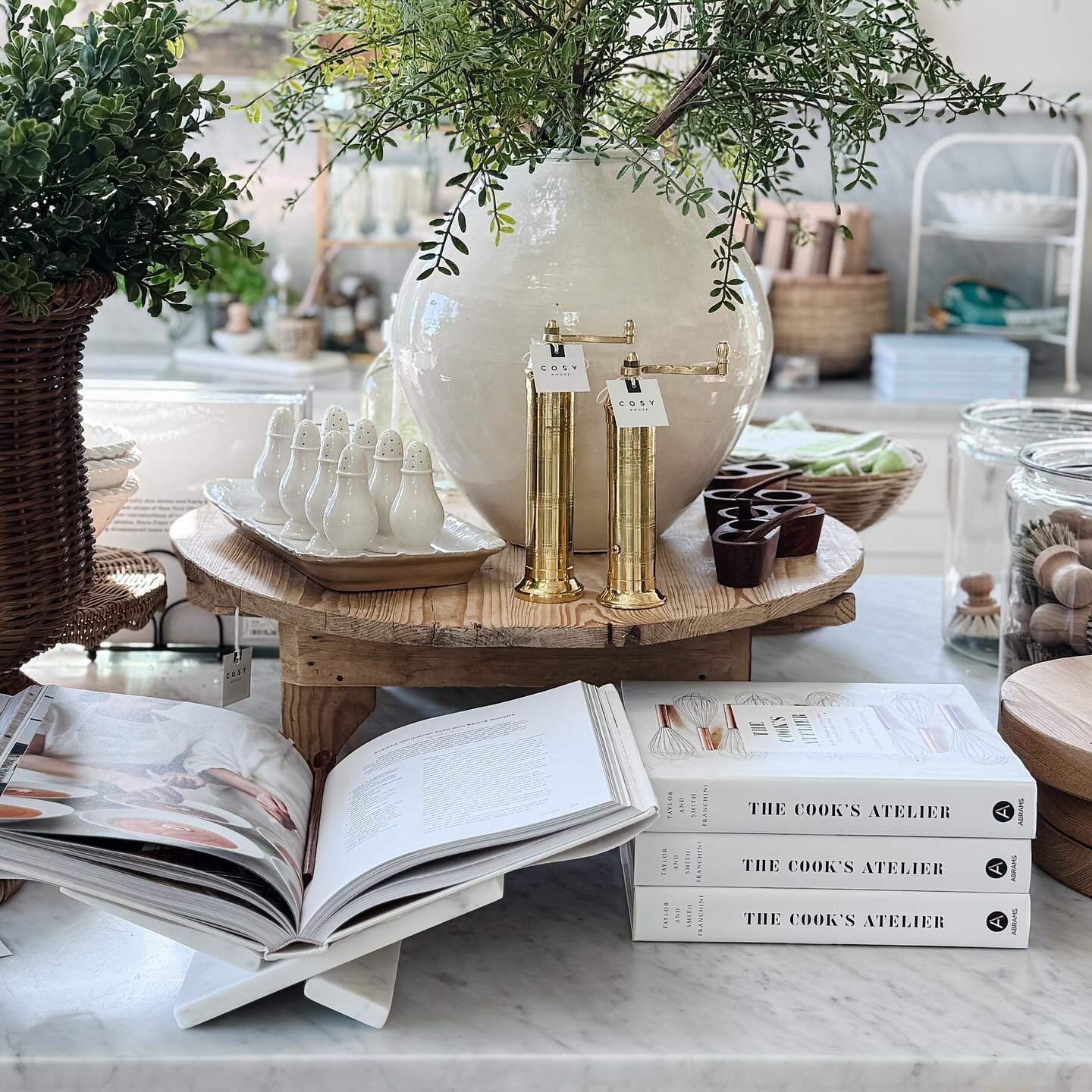 Our marble book holders are fantastic! They sit low and are heavy so they keep steady while either cooking in the kitchen or to simply set on a coffee table! 
We&rsquo;re open 
Tuesday - Saturday
10:00 - 5:00