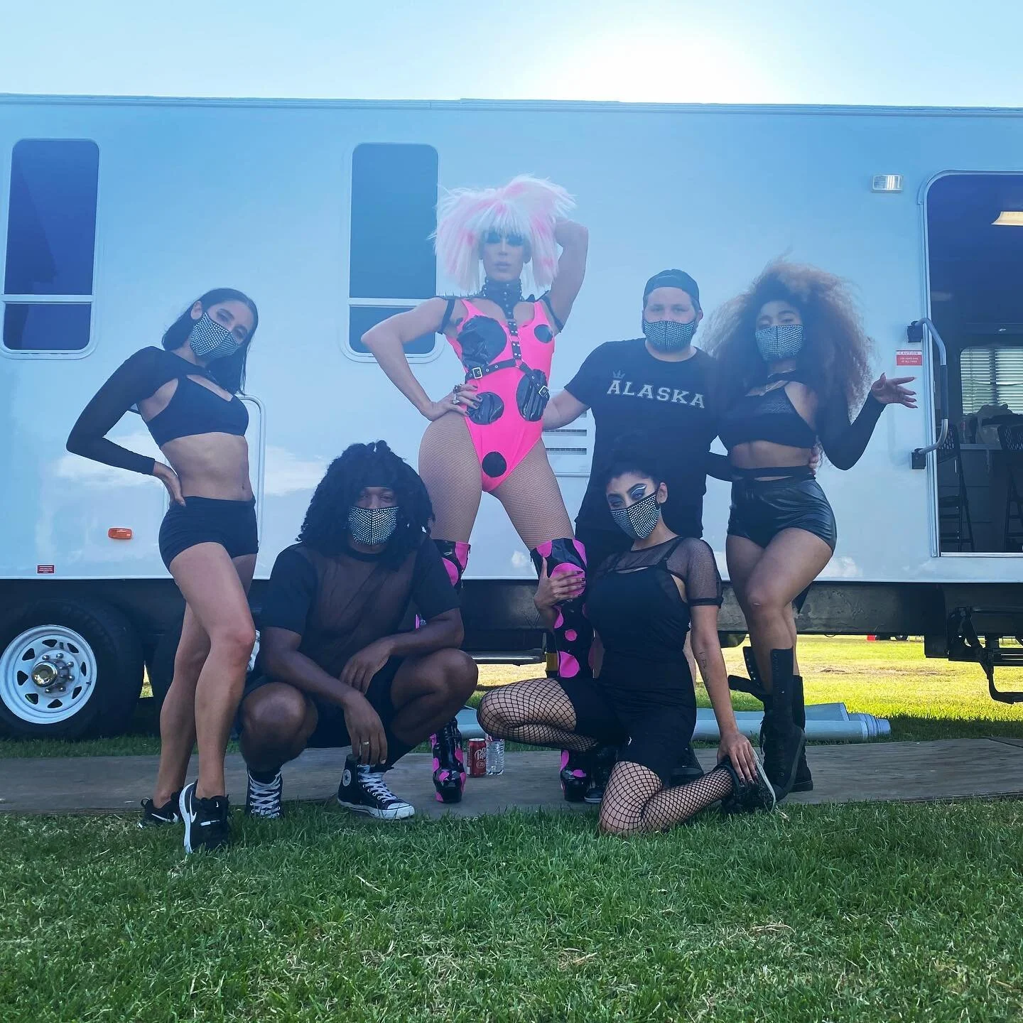 So grateful to have choreographed @theonlyalaska5000&rsquo;s Drive-In Drag show yesterday! Thank you to my amazing dancers!