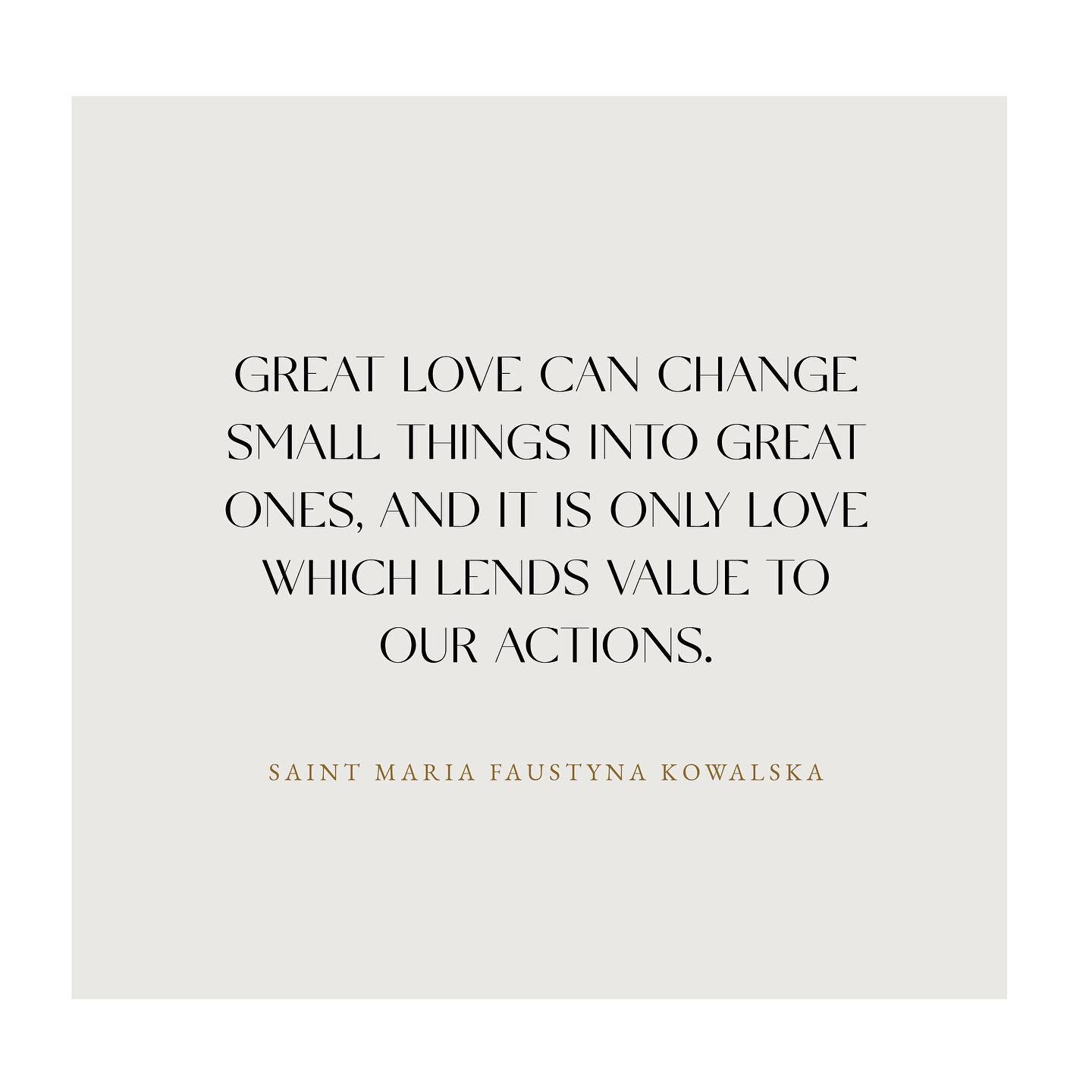 Do you ever find yourself thinking, &ldquo;what does it matter?&rdquo; The world tells us that we will never do anything great unless we do something that makes us famous, rich, or successful. Allow St. Faustina&rsquo;s words to guide you toward fulf