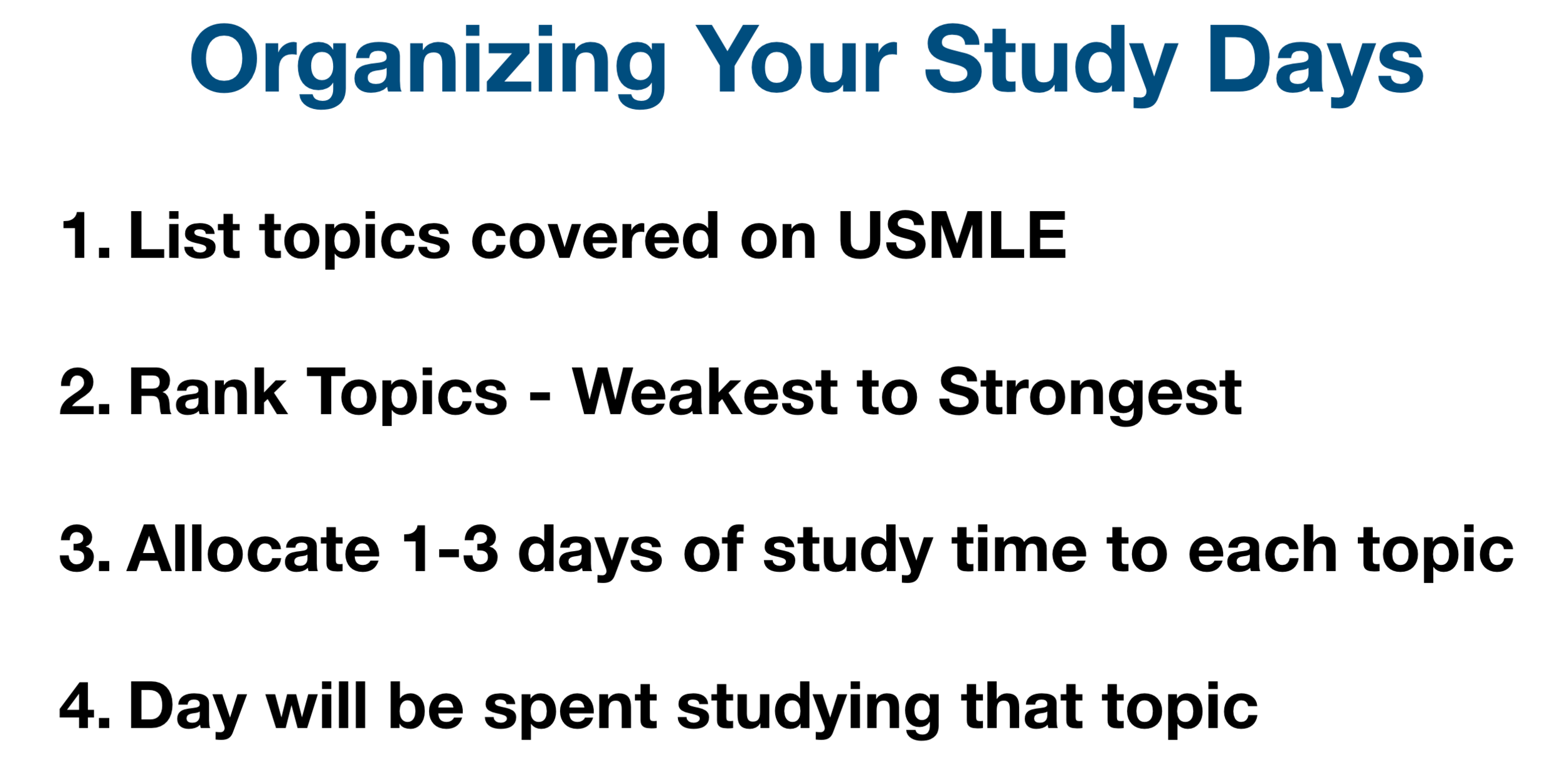 5 Steps to Creating a USMLE Study Schedule USMLE Step 1 Guide, Step 2 Plan, Step 3 Calendar — EZmed