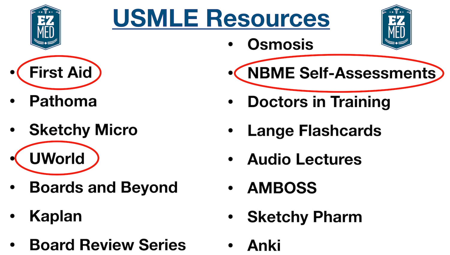 Top 3 Study Prep Resources for USMLE Step 1, Step 2, Step 3 Materials