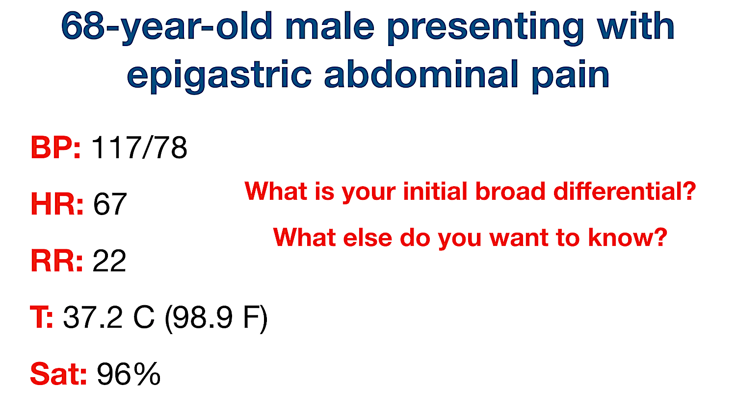 practice clinical case scenario usmle study report vital signs