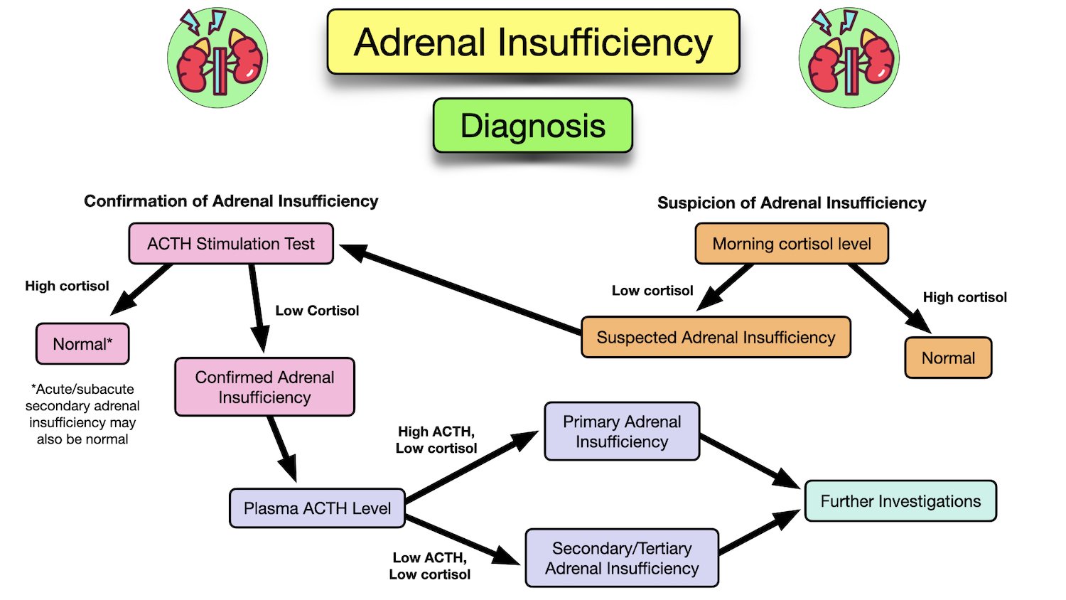 Adrenal Insufficiency Symptoms, Causes, Treatment, Diagnosis, Labs, Addison's Disease — EZmed
