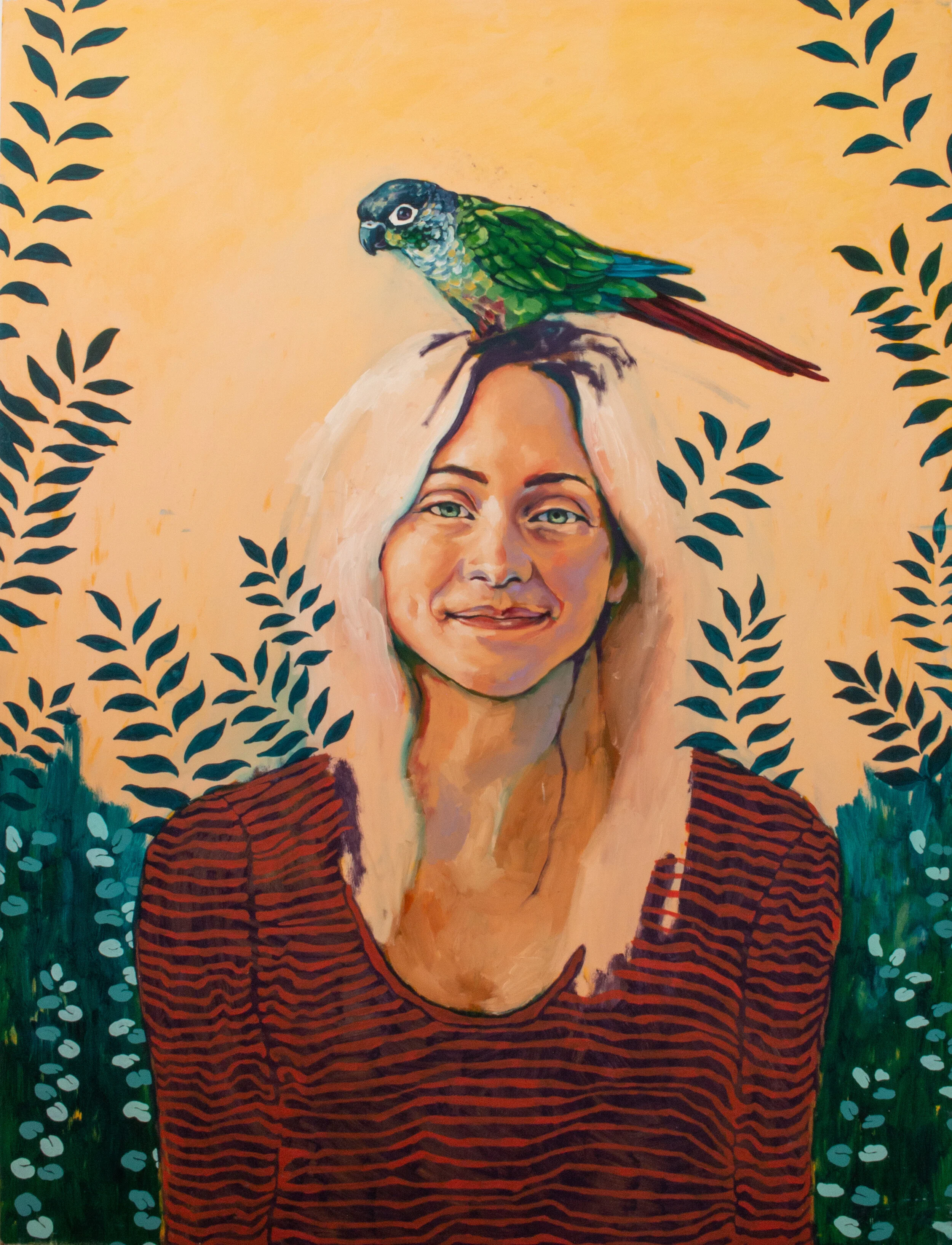 “stina and lyric”2017 | oil on panel | 47 1/2” x 36 1/4”