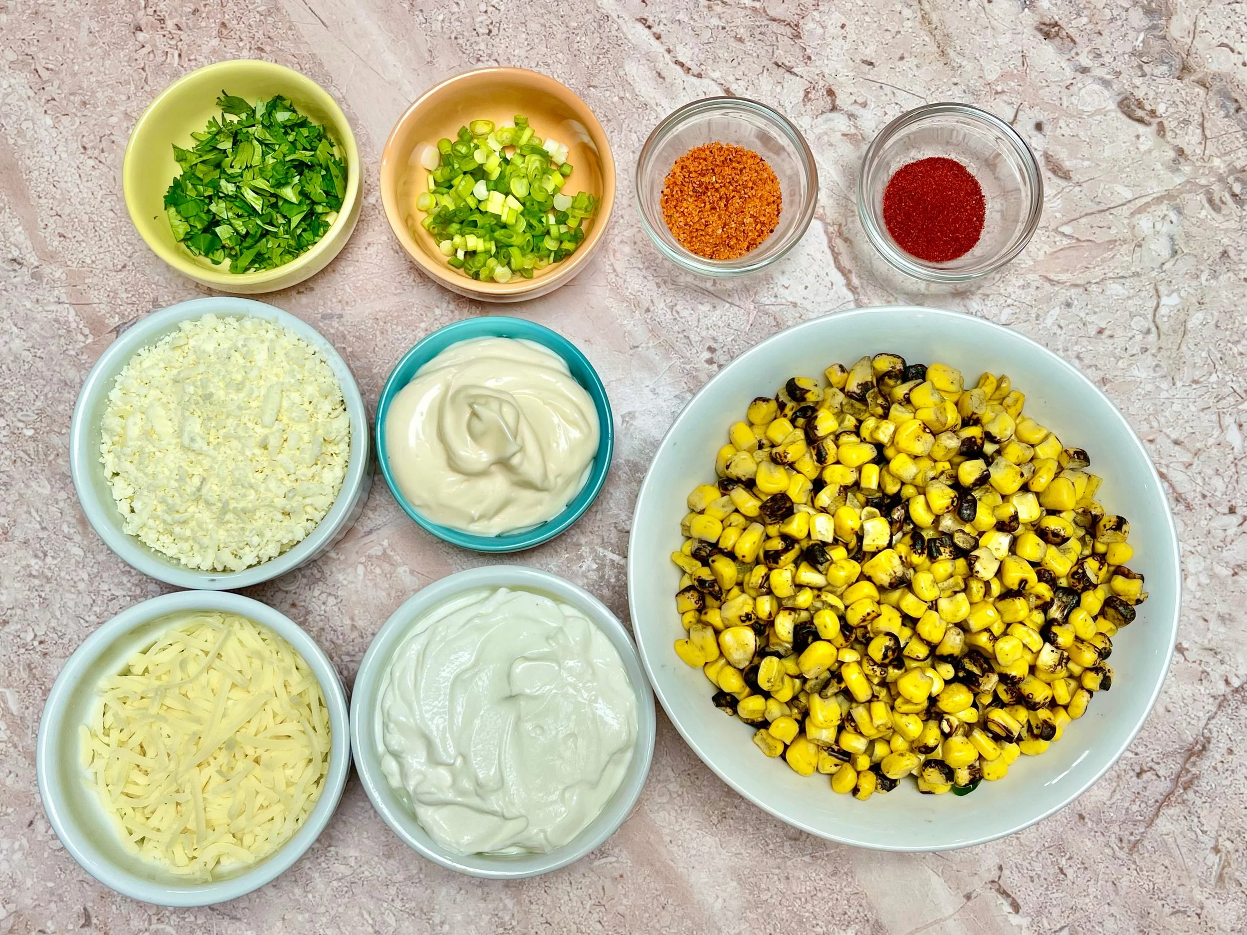Mexican Street Corn Dip recipe ingredients