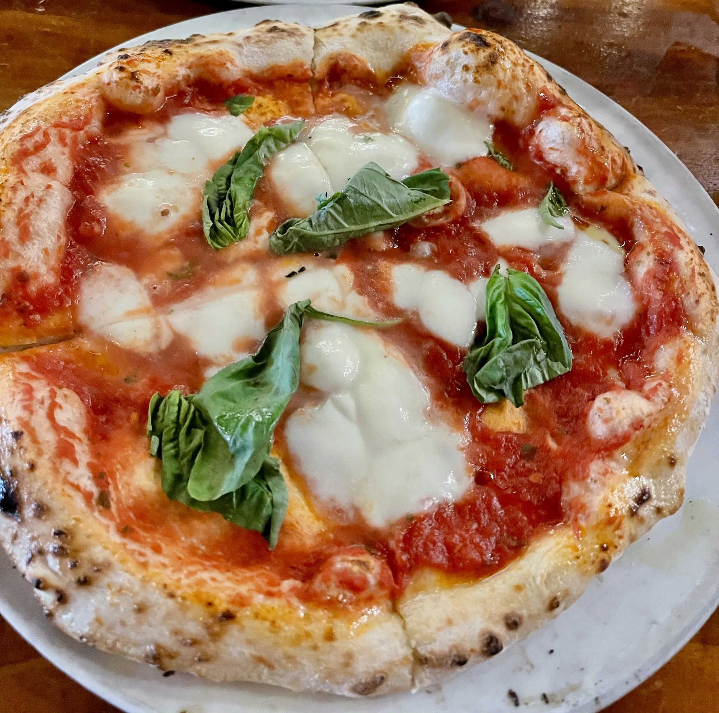 Pizza at Una Pizza Napoletana