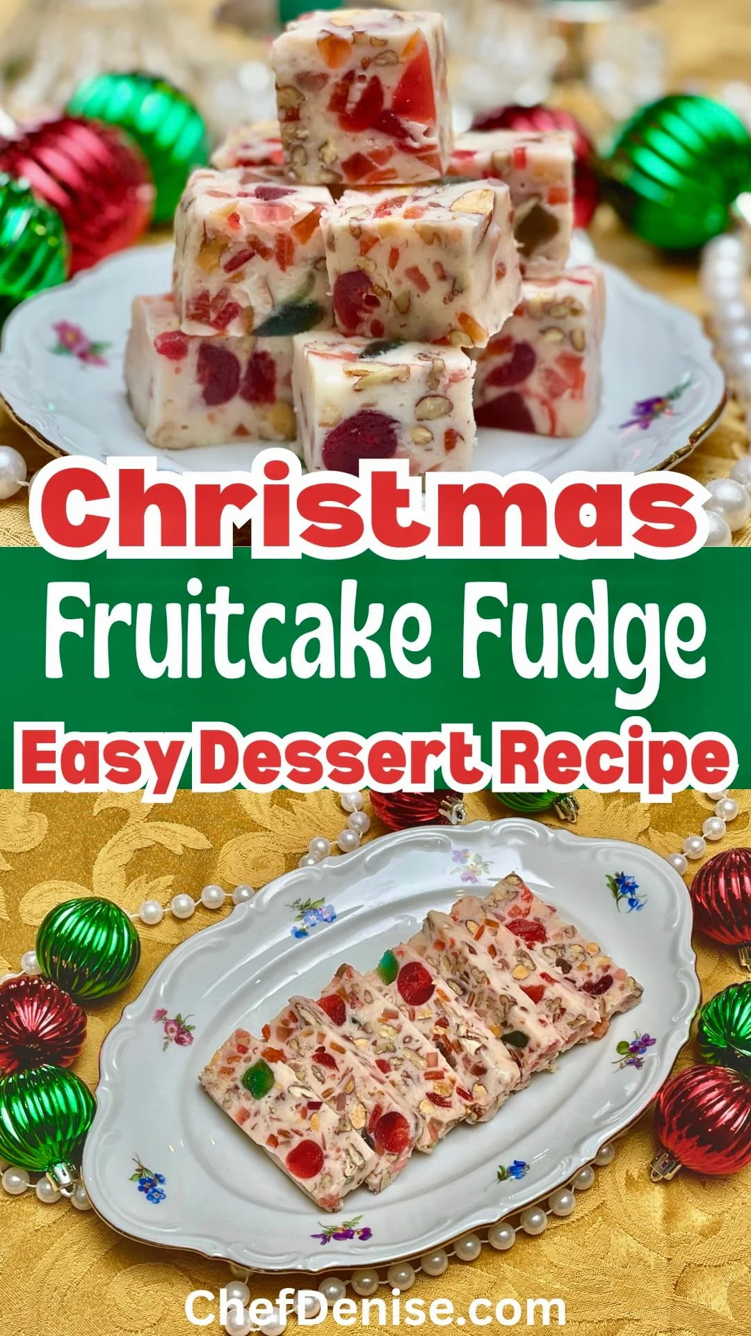 Pin for Fruitcake Fudge