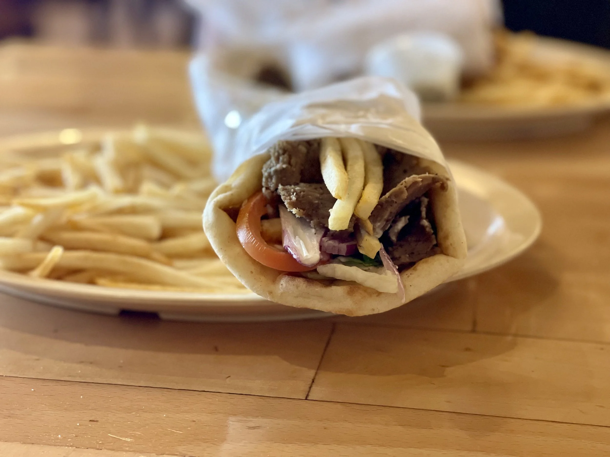 Gryro, a popular Greek street food