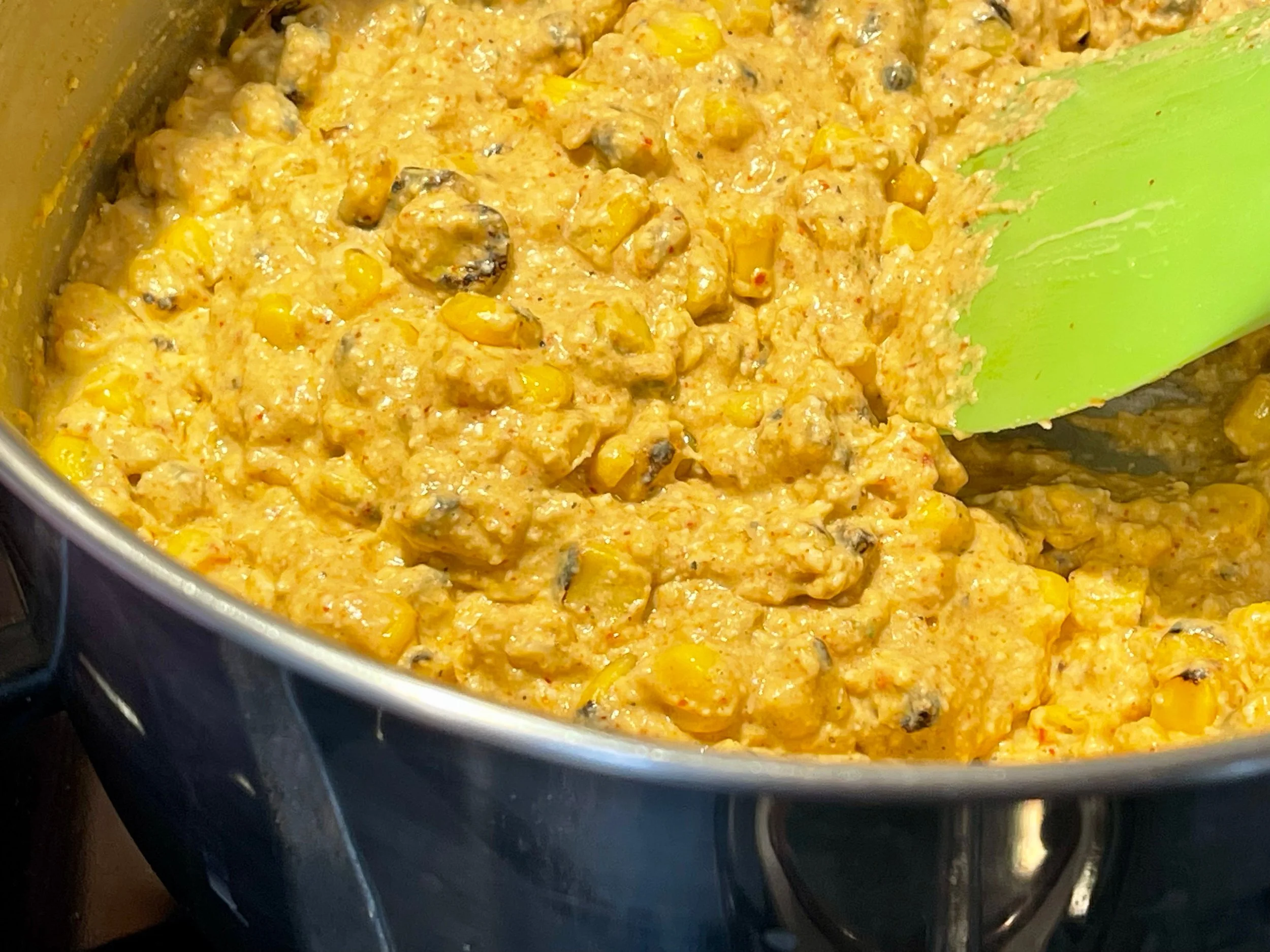 Corn added to the dip