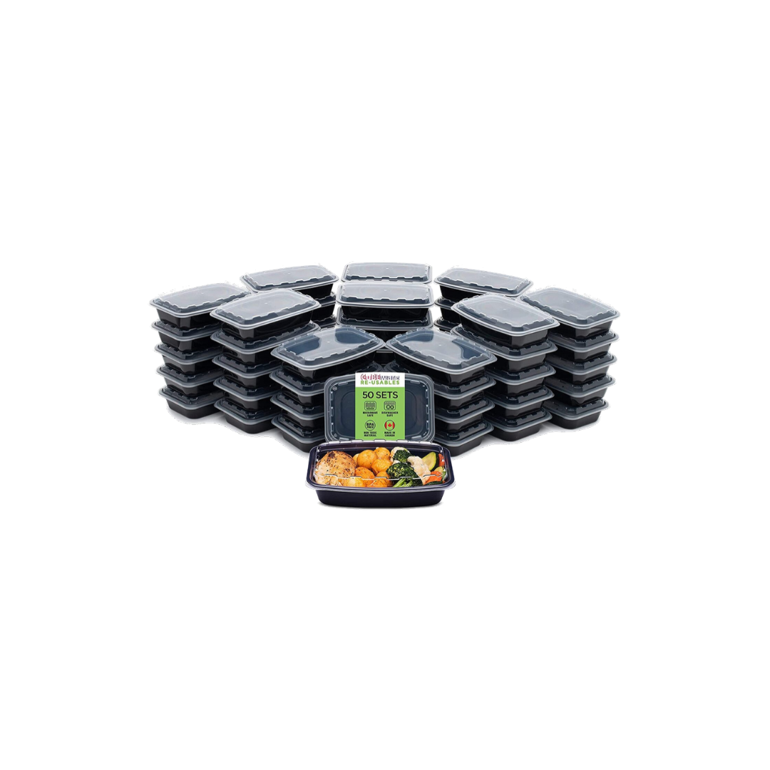 Cubeware 50-Pack Meal Prep Containers