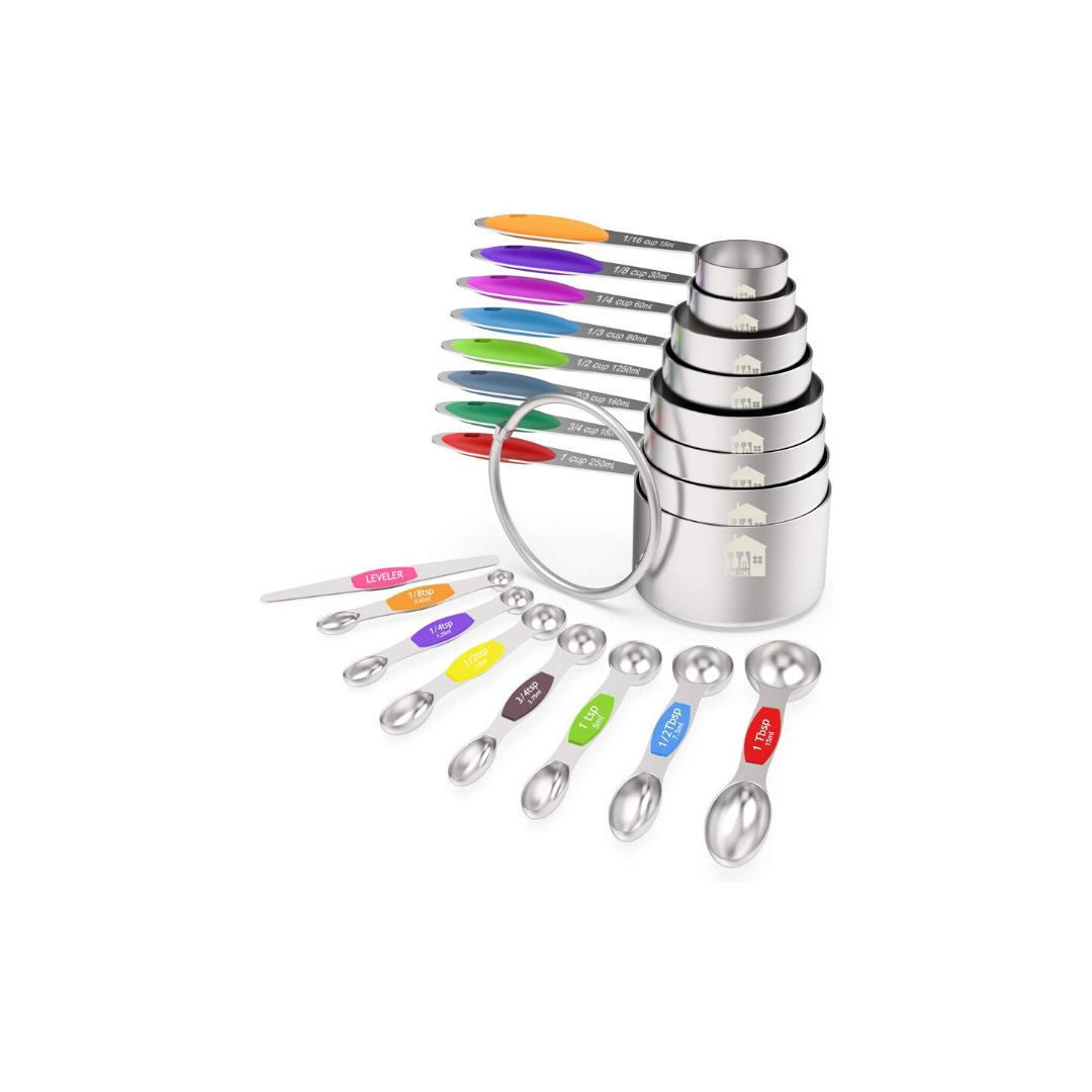 Measuring Cups and Magnetic Measuring Spoons Set