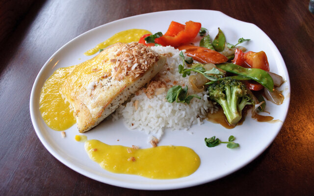Hawaiian Tilapia with Toasted Coconut