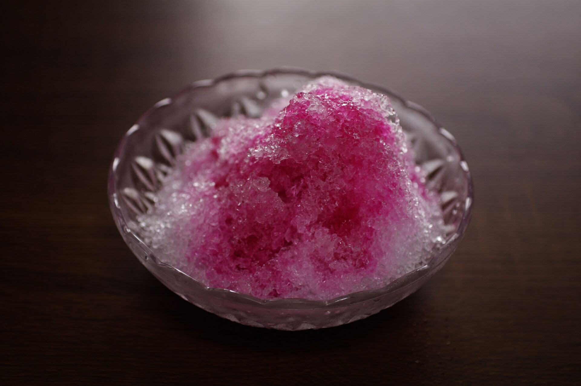 Japanese street food, Kakigori, shaved ice.