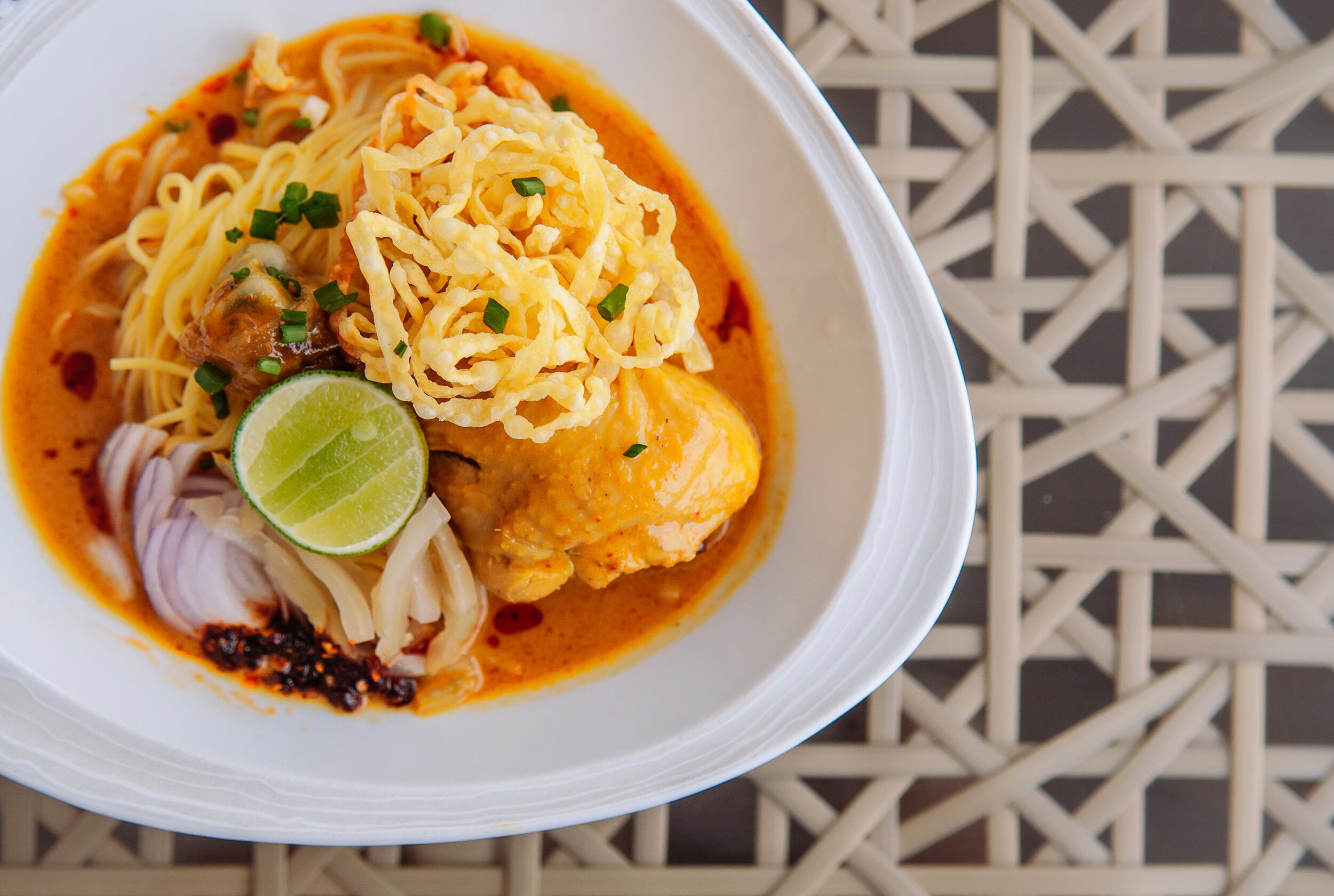 Thai street food noodles.