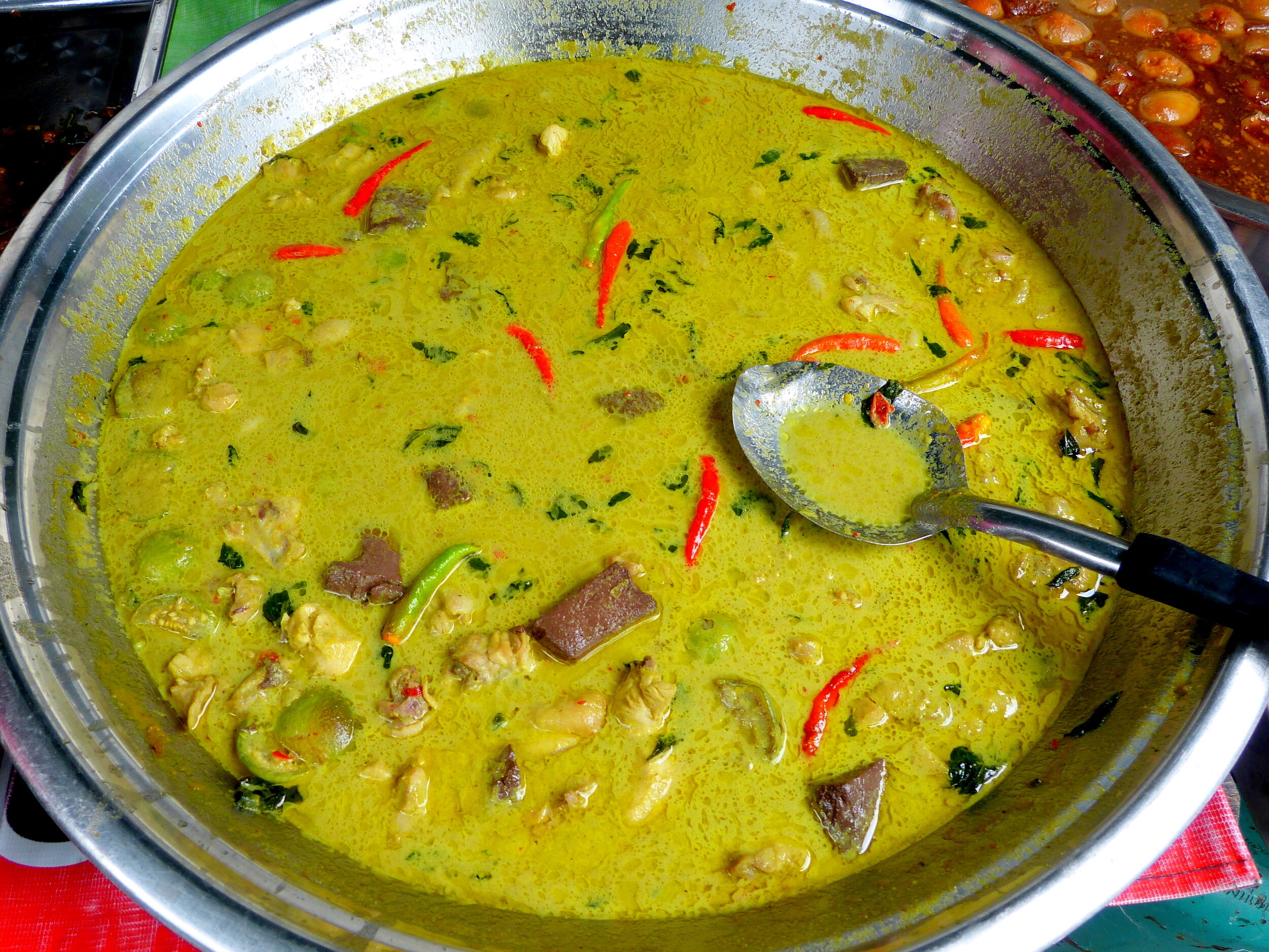 Thai green curry, Bangkok street food