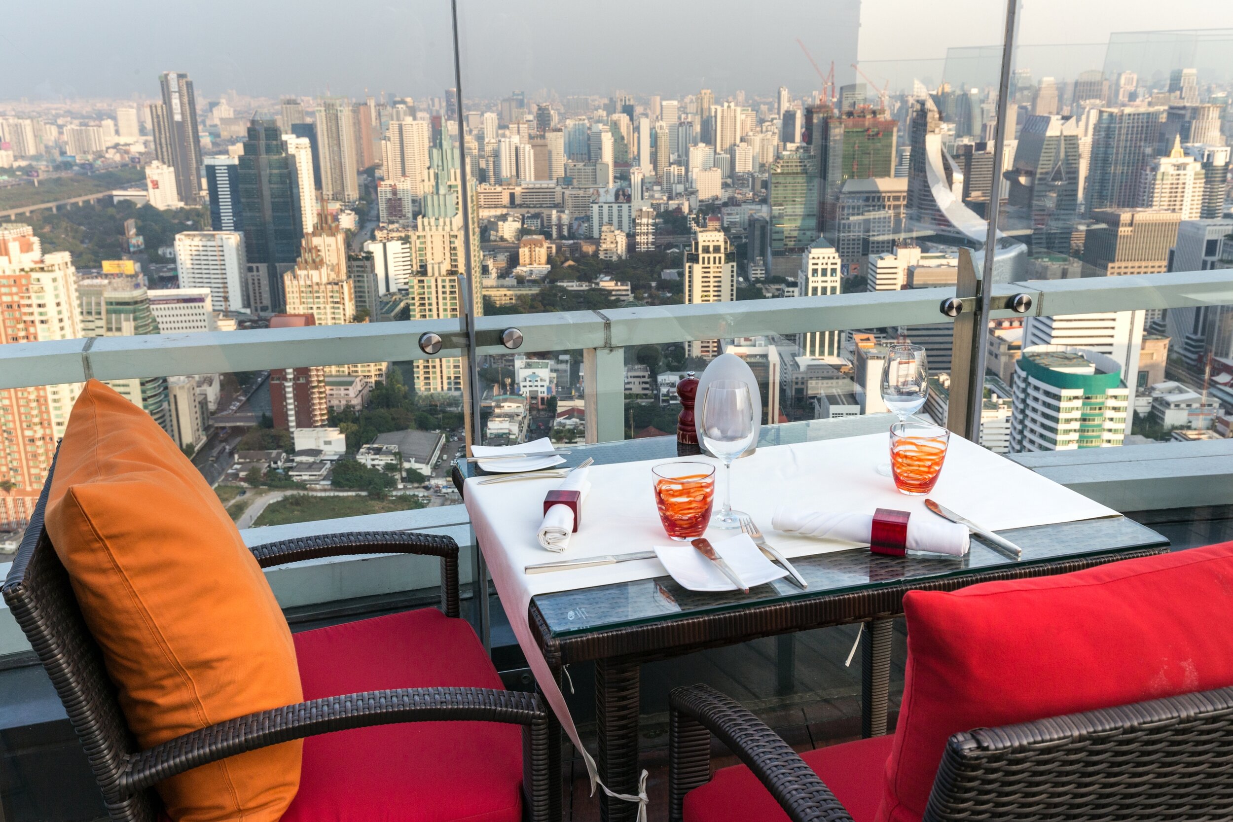 View of Bangkok from Red Sky Bar.