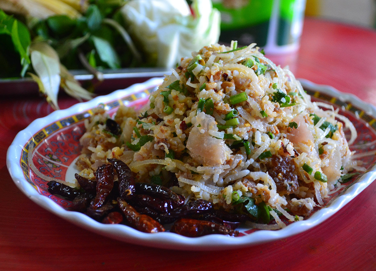 A Chiang Mai favorite street food, Naem Balls.